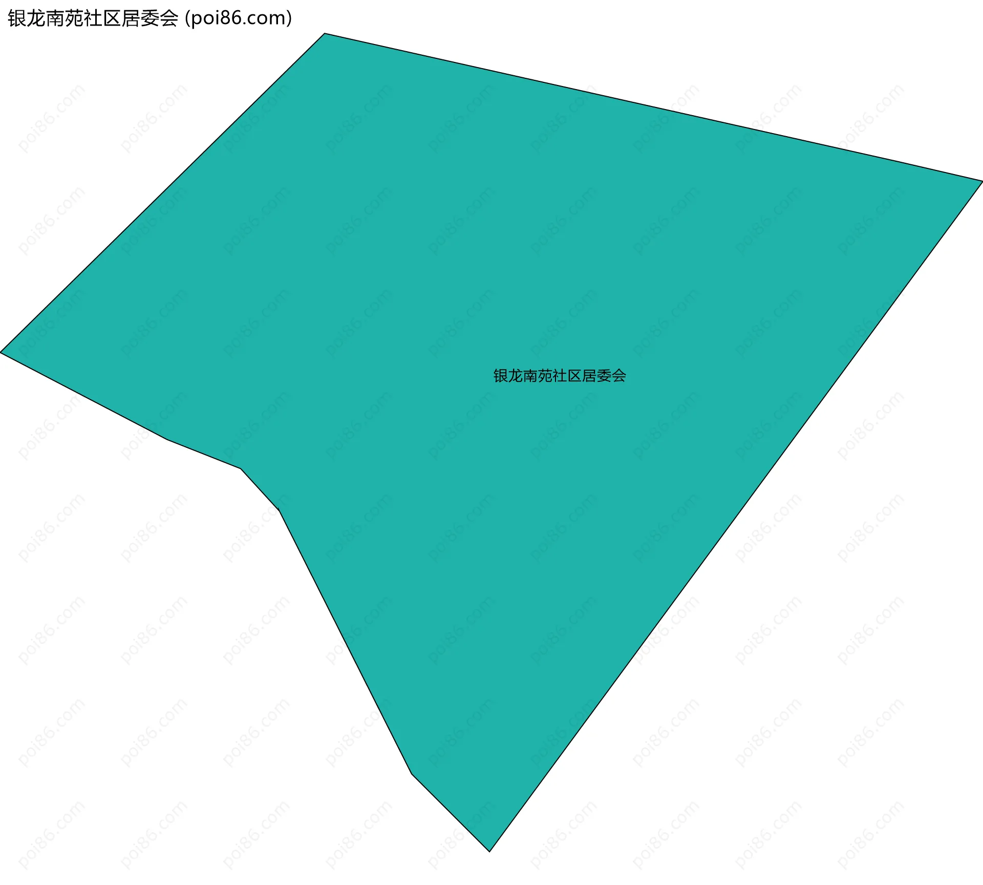 银龙南苑社区居委会边界地图