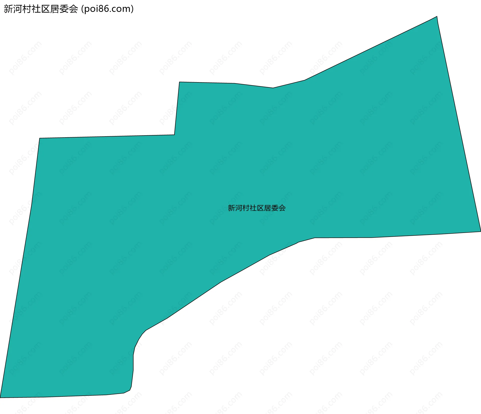新河村社区居委会边界地图