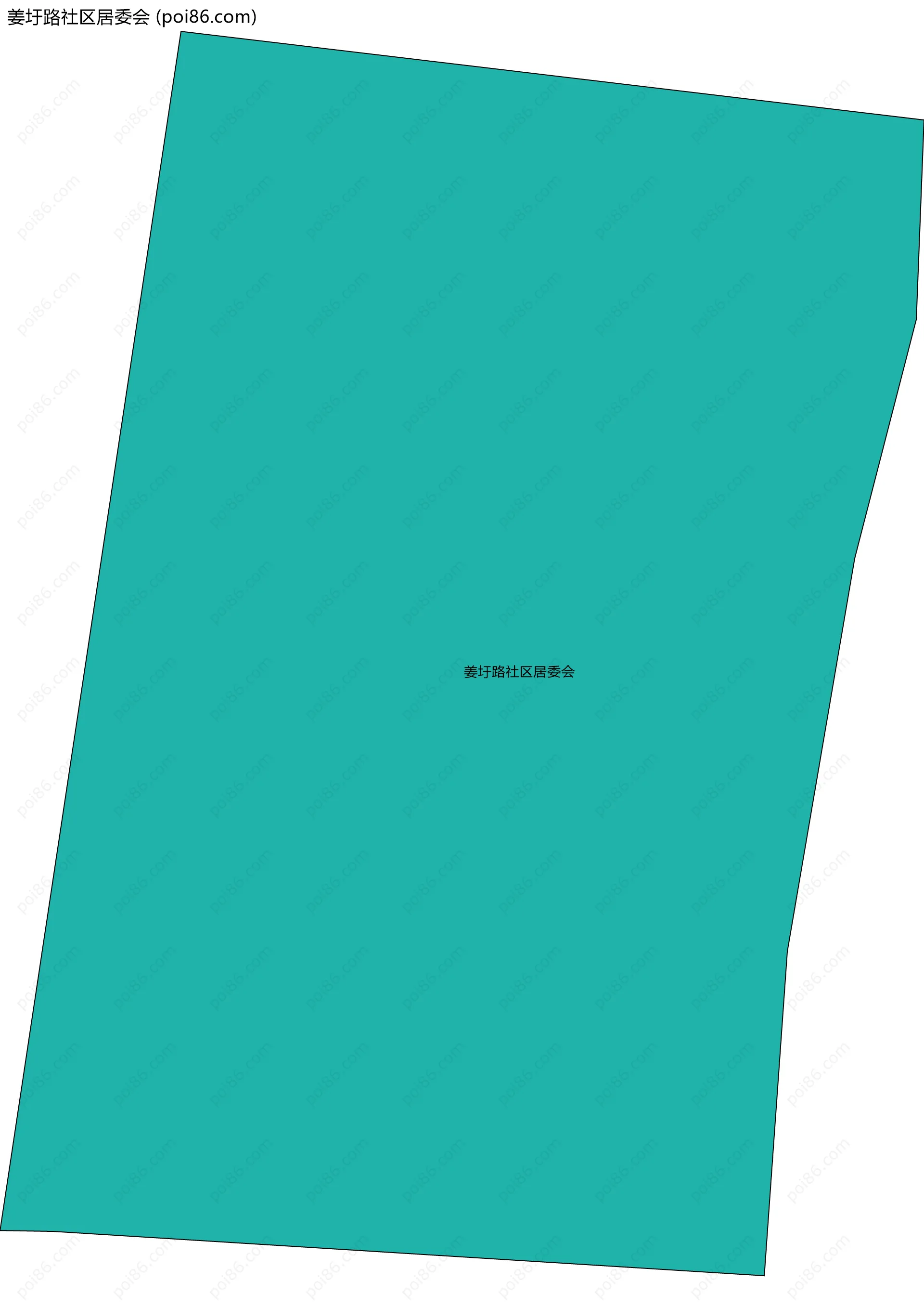 姜圩路社区居委会边界地图