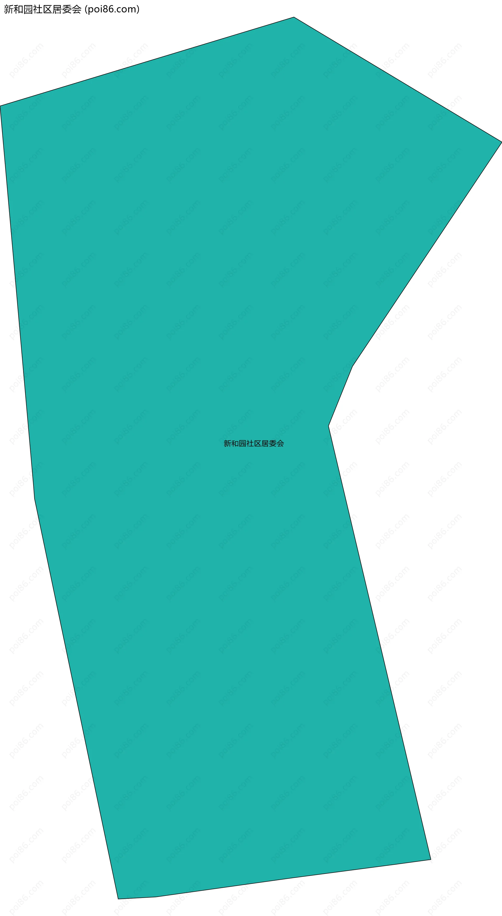 新和园社区居委会边界地图