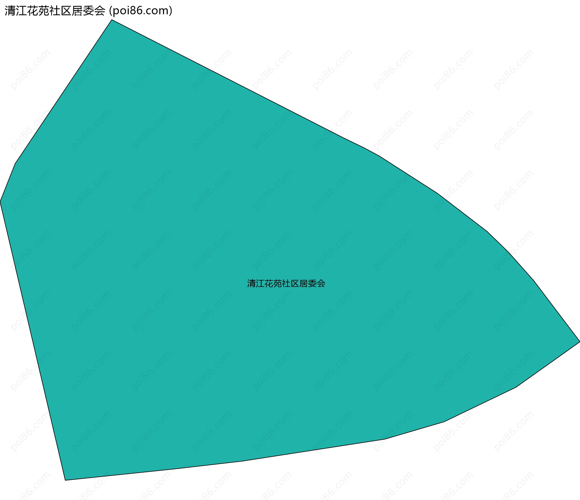 清江花苑社区居委会边界地图