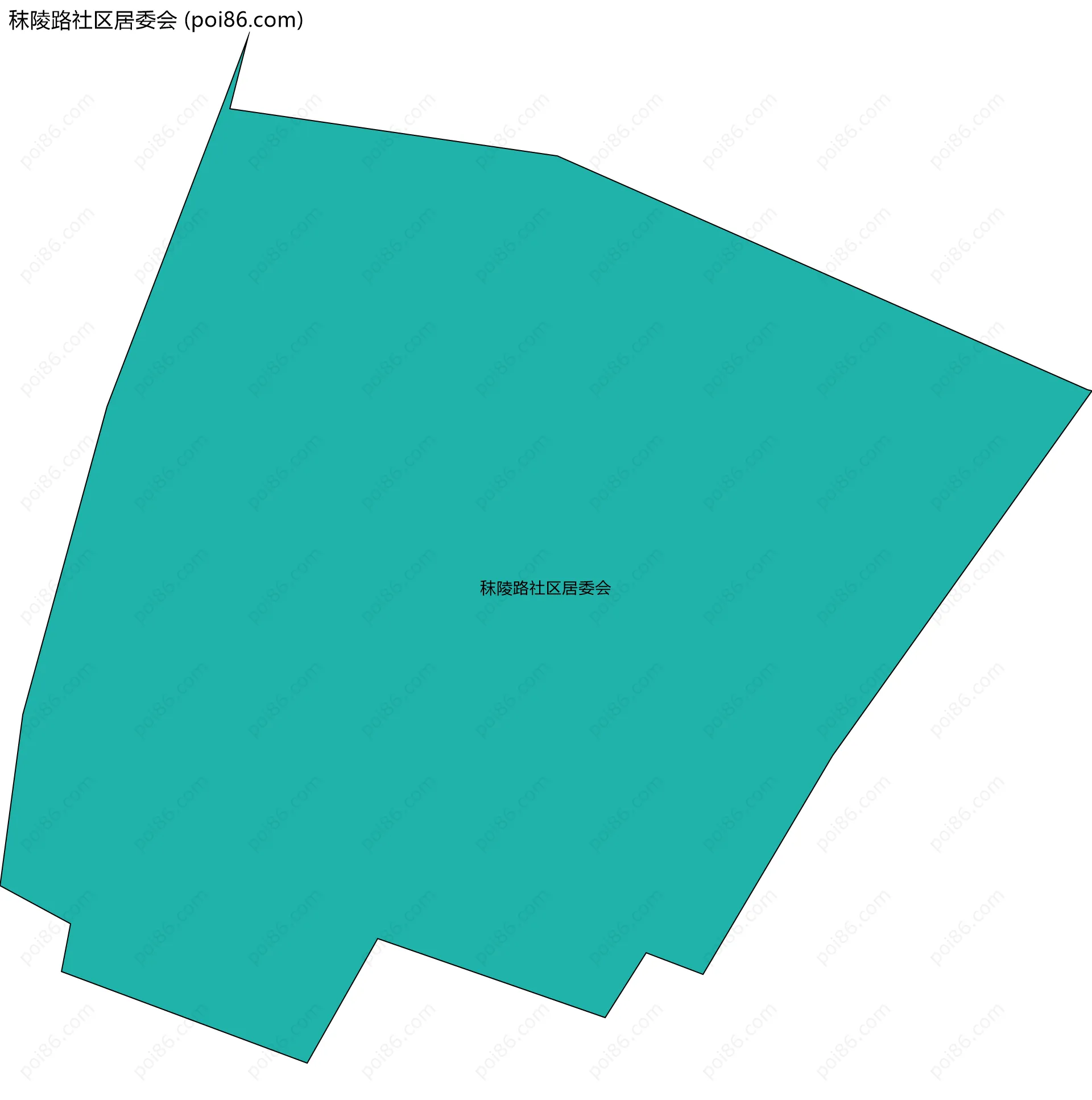 秣陵路社区居委会边界地图