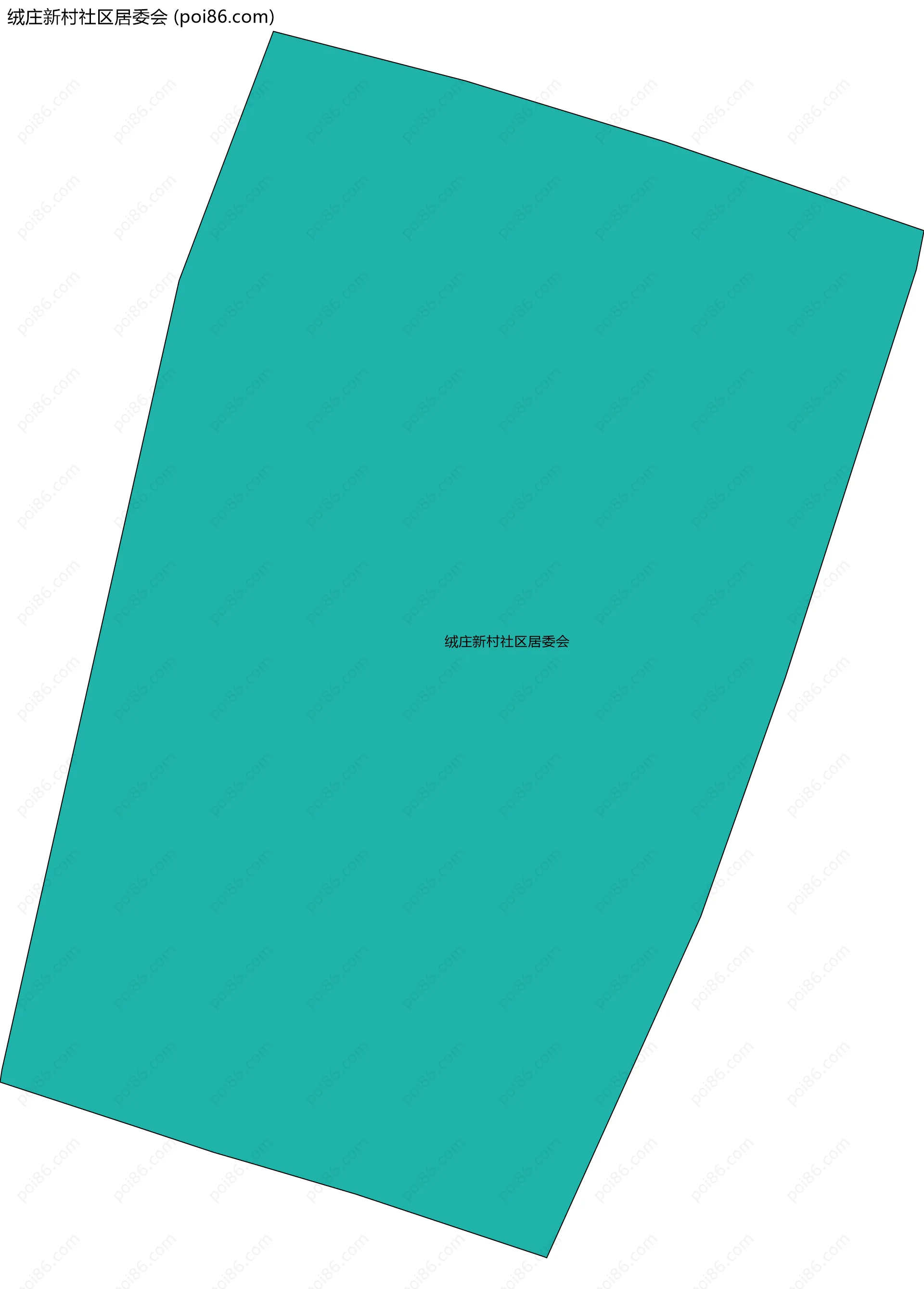 绒庄新村社区居委会边界地图