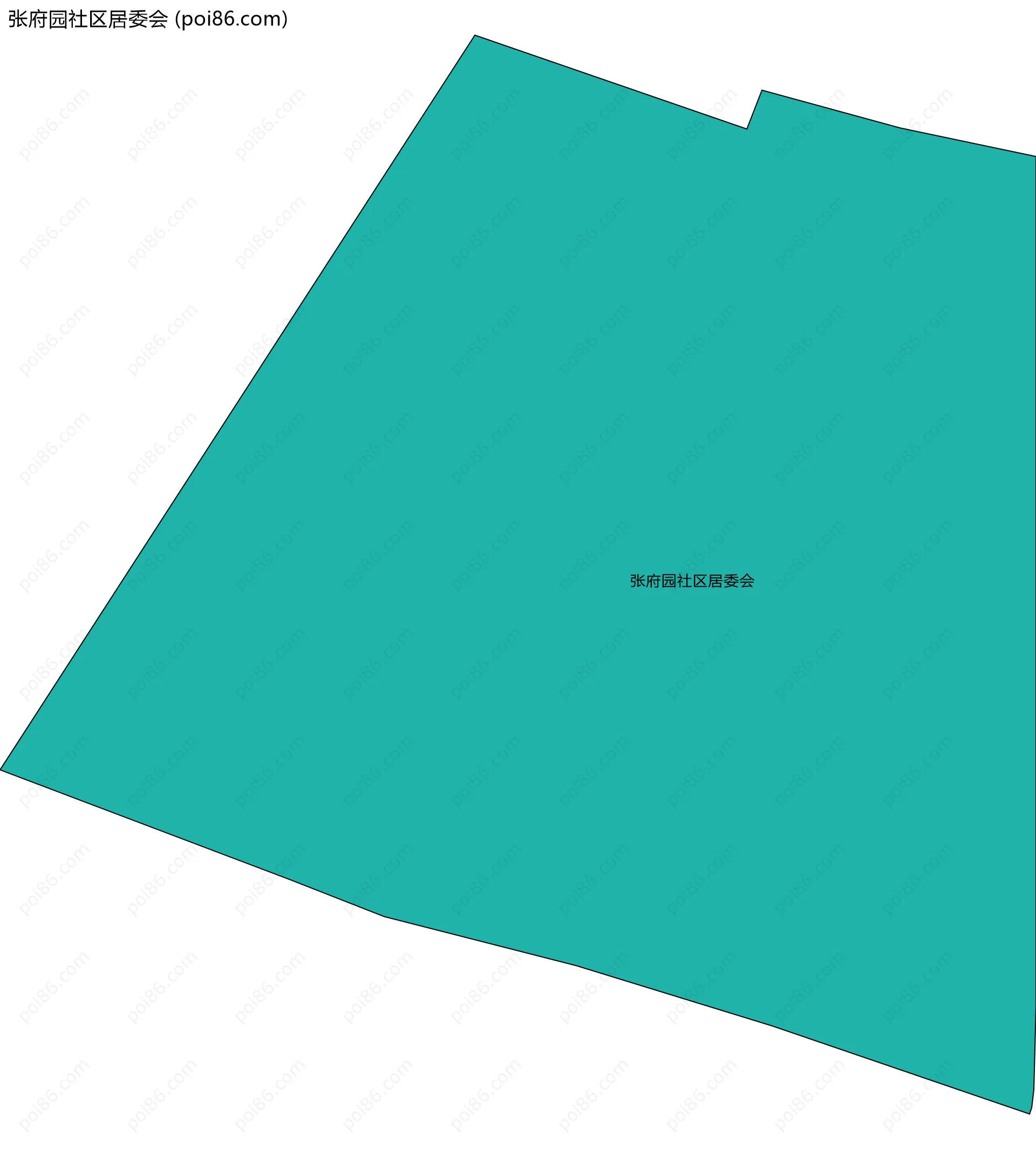 张府园社区居委会边界地图