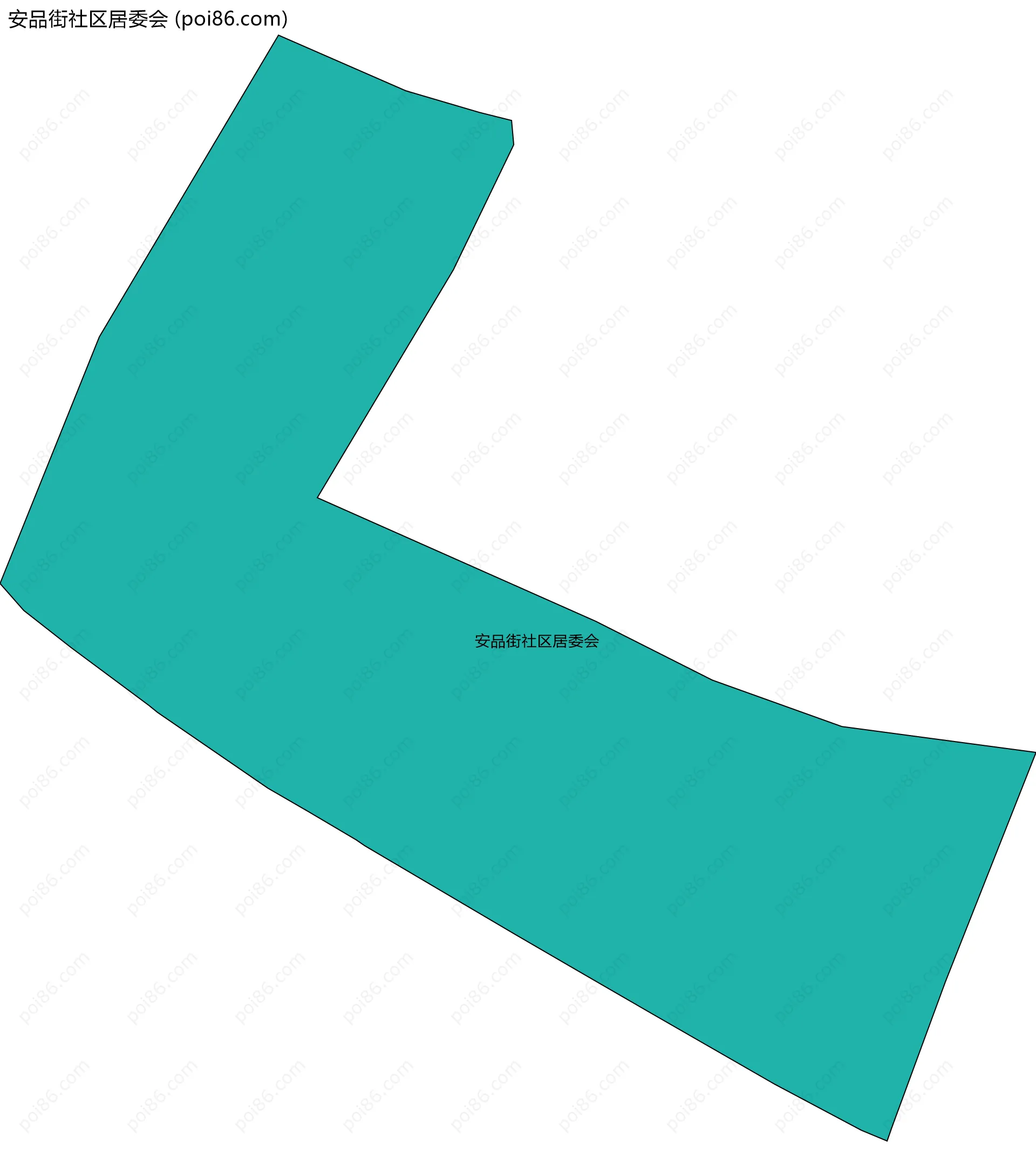 安品街社区居委会边界地图