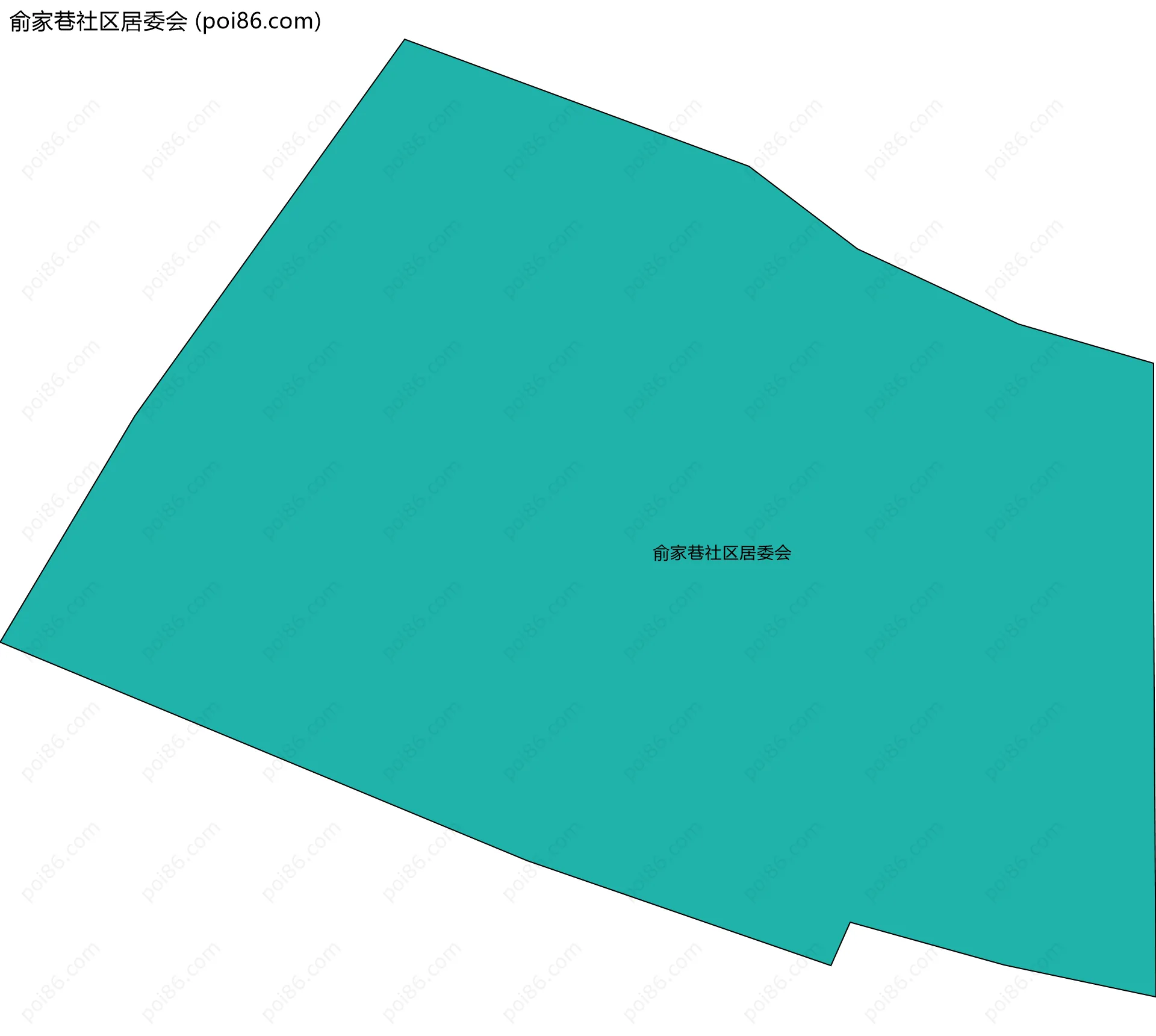 俞家巷社区居委会边界地图