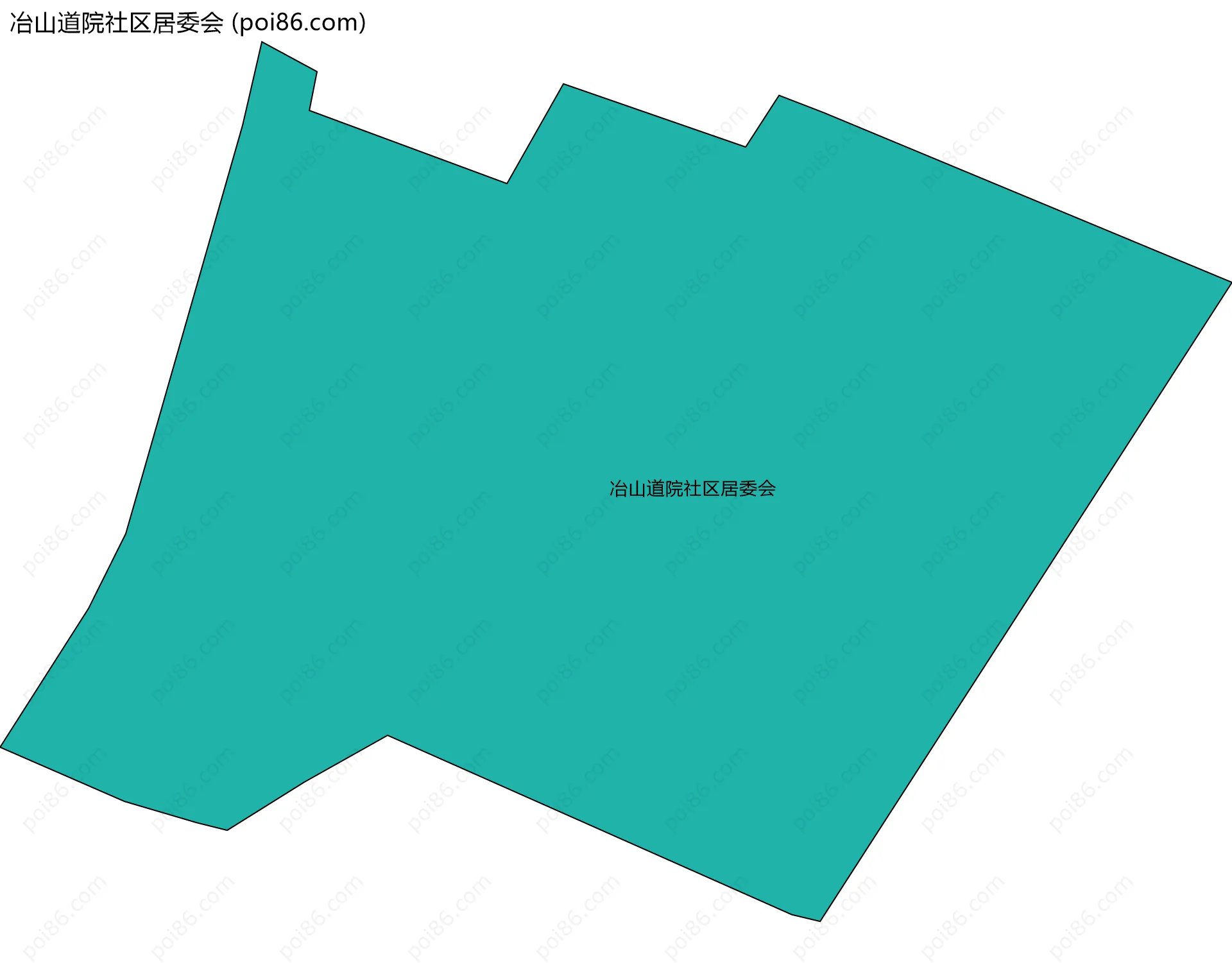 冶山道院社区居委会边界地图
