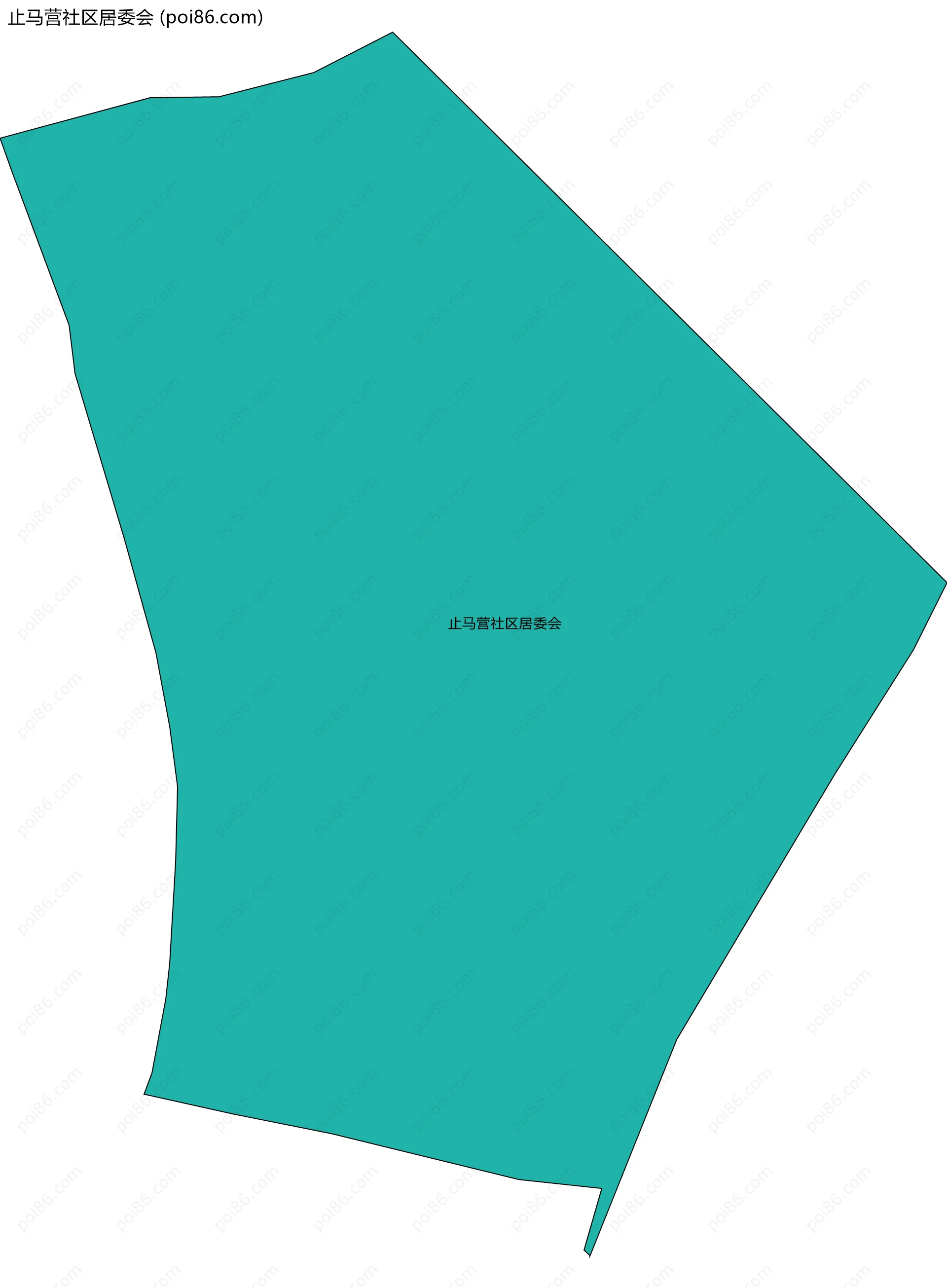 止马营社区居委会边界地图