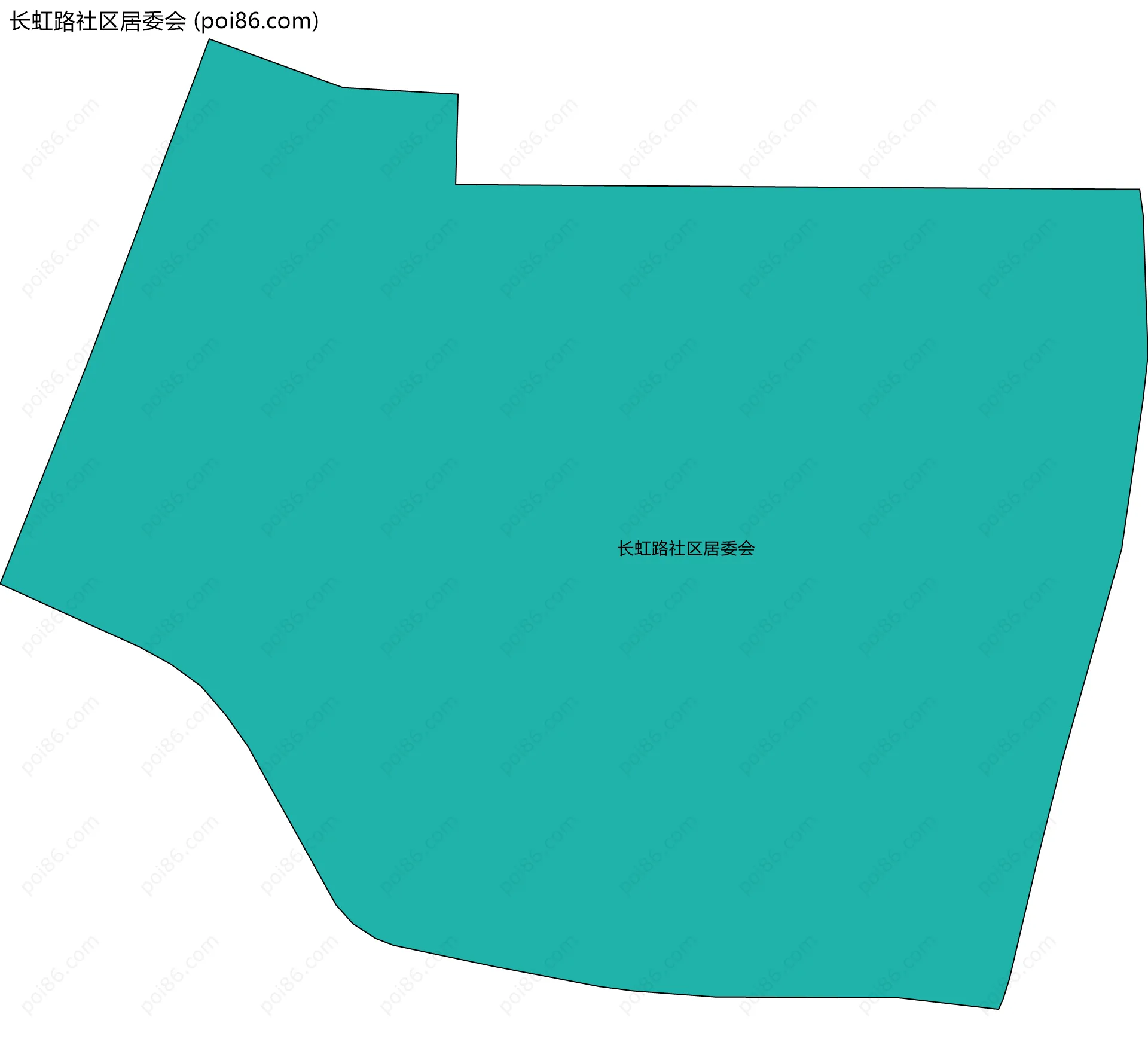 长虹路社区居委会边界地图