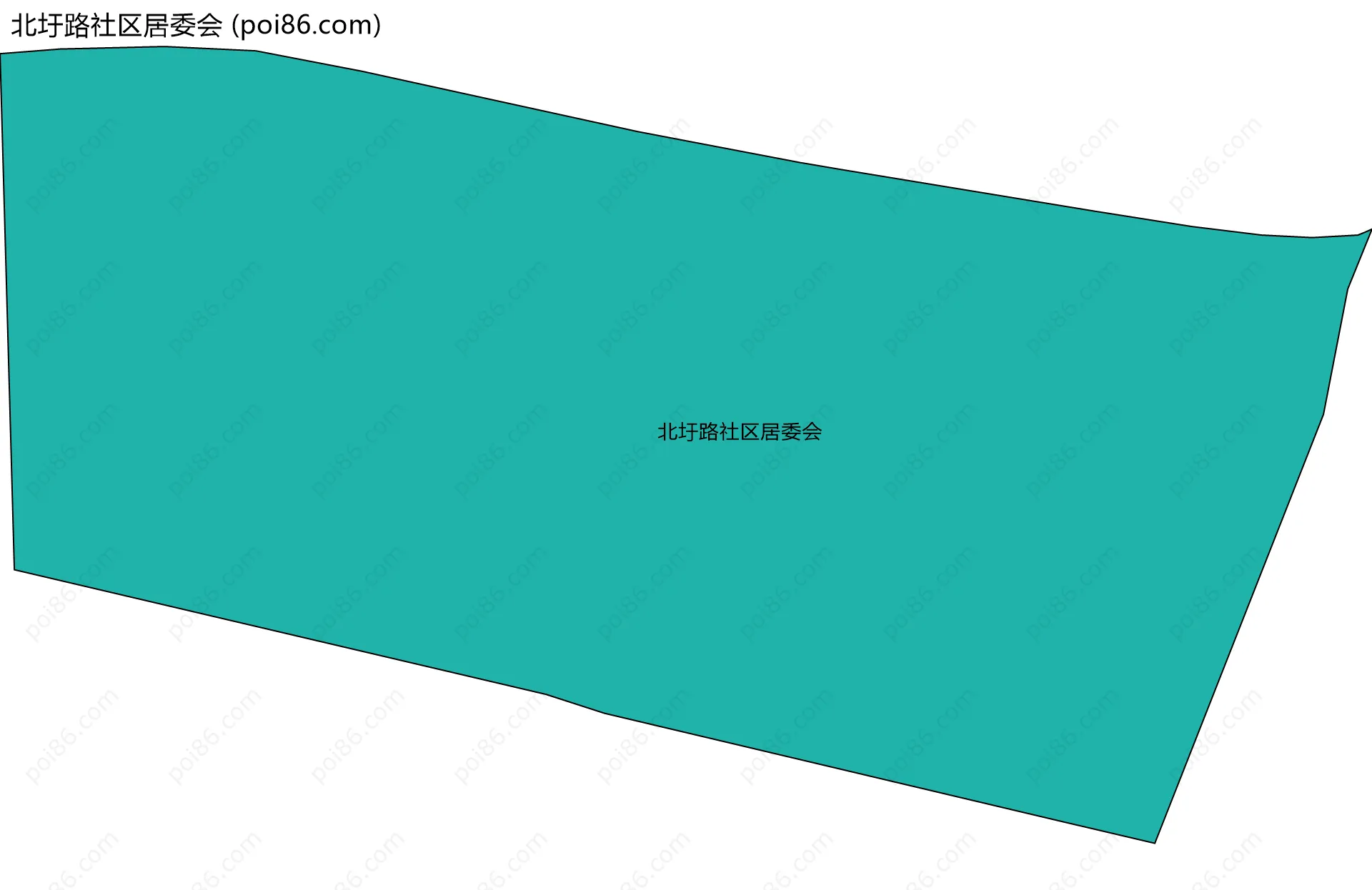 北圩路社区居委会边界地图