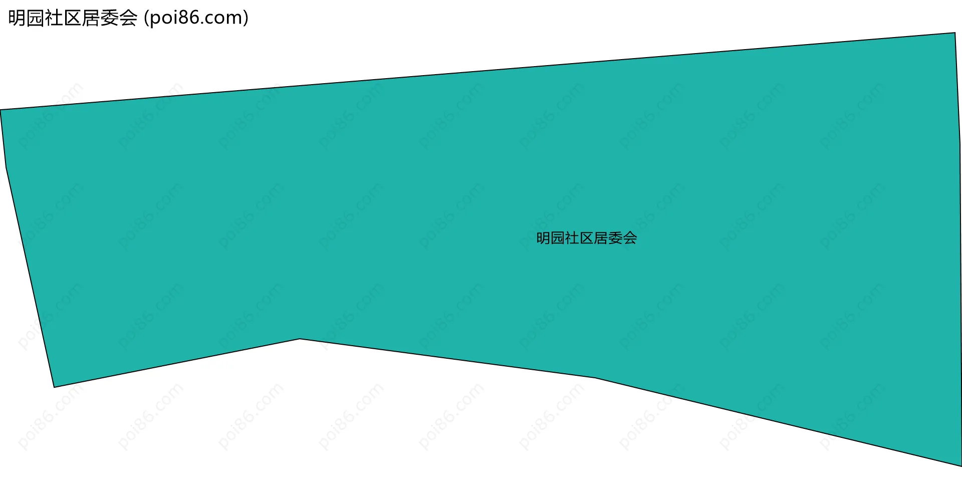明园社区居委会边界地图