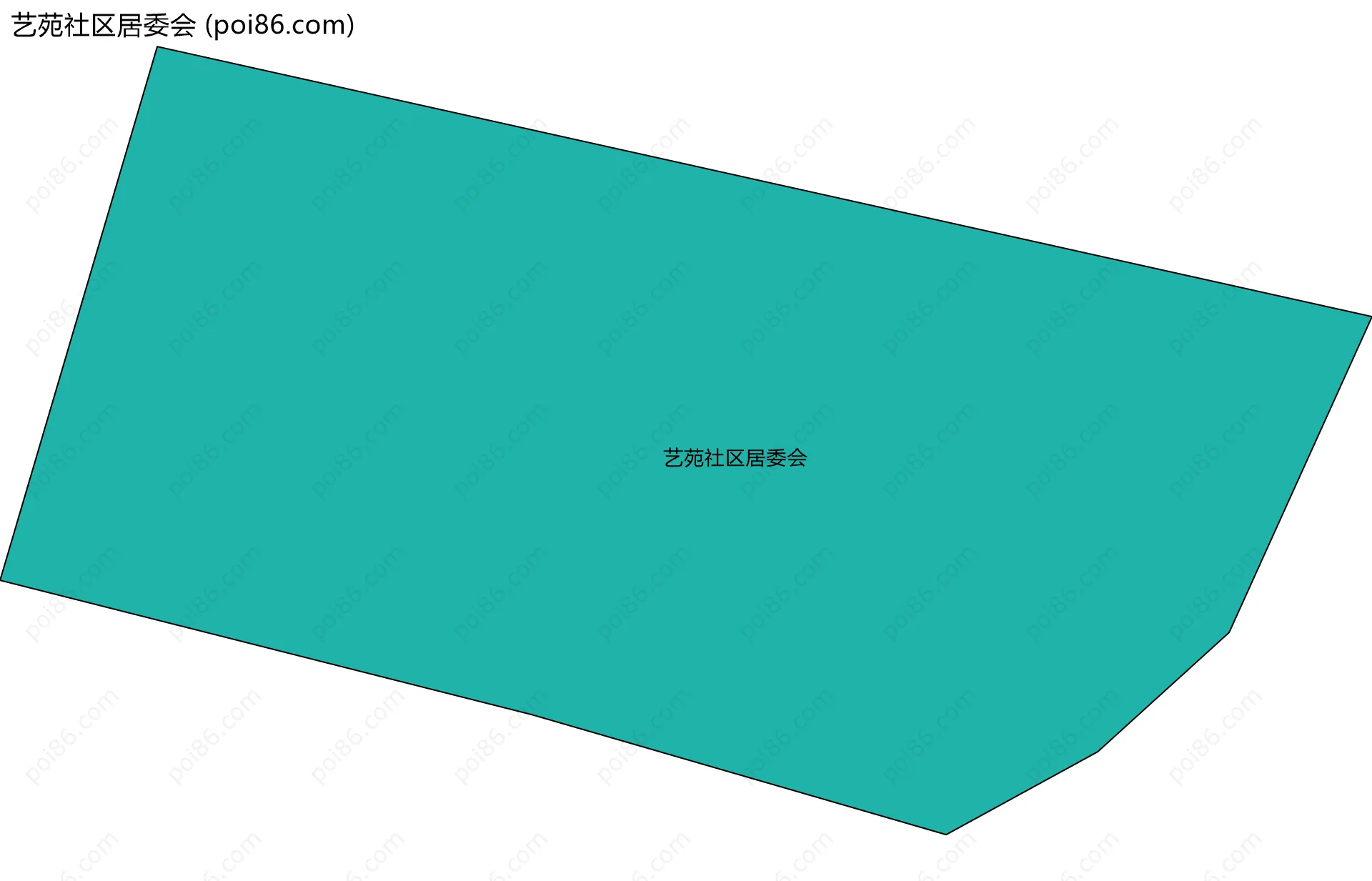 艺苑社区居委会边界地图