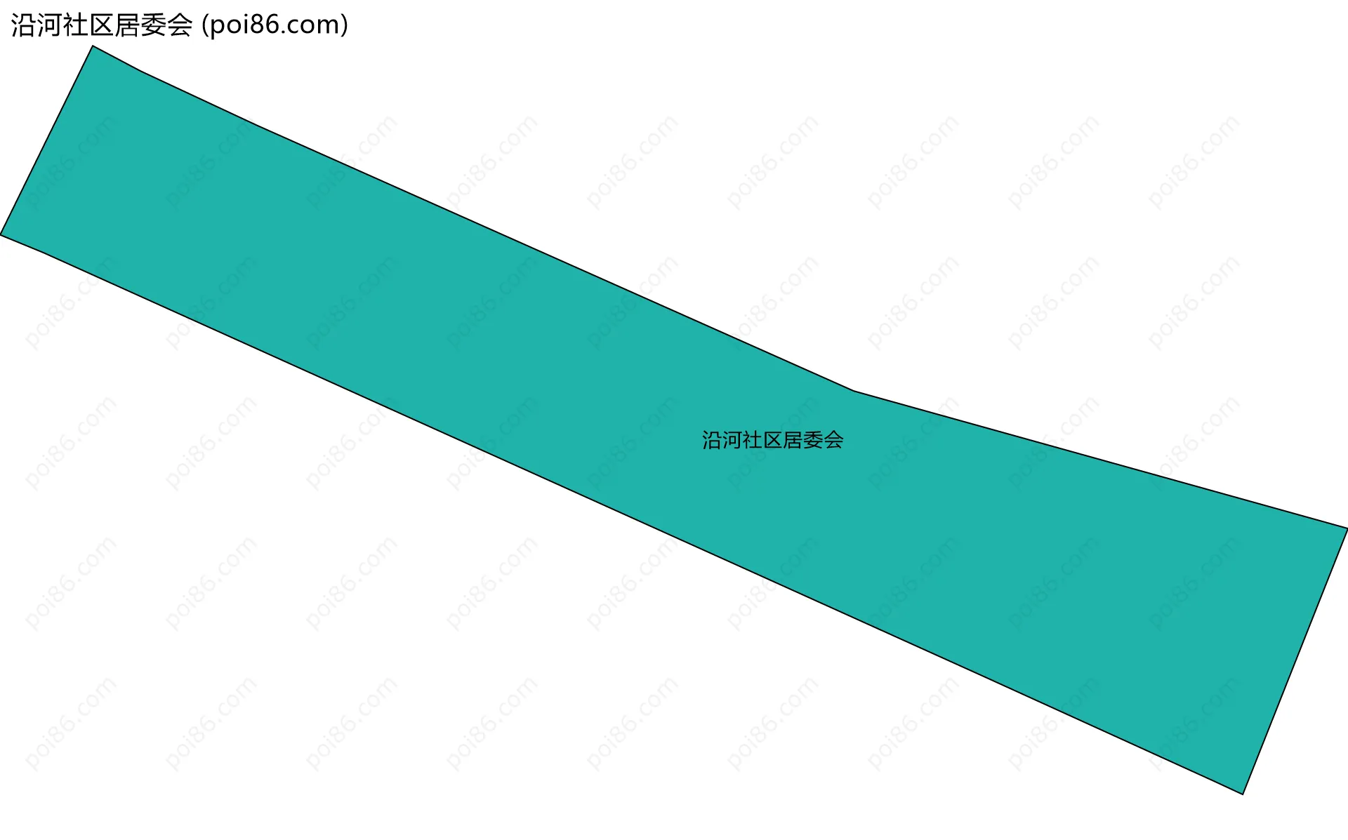 沿河社区居委会边界地图