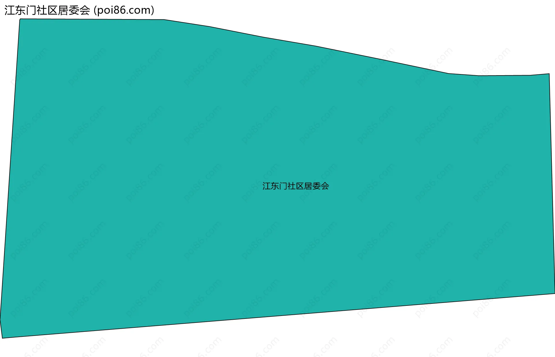 江东门社区居委会边界地图