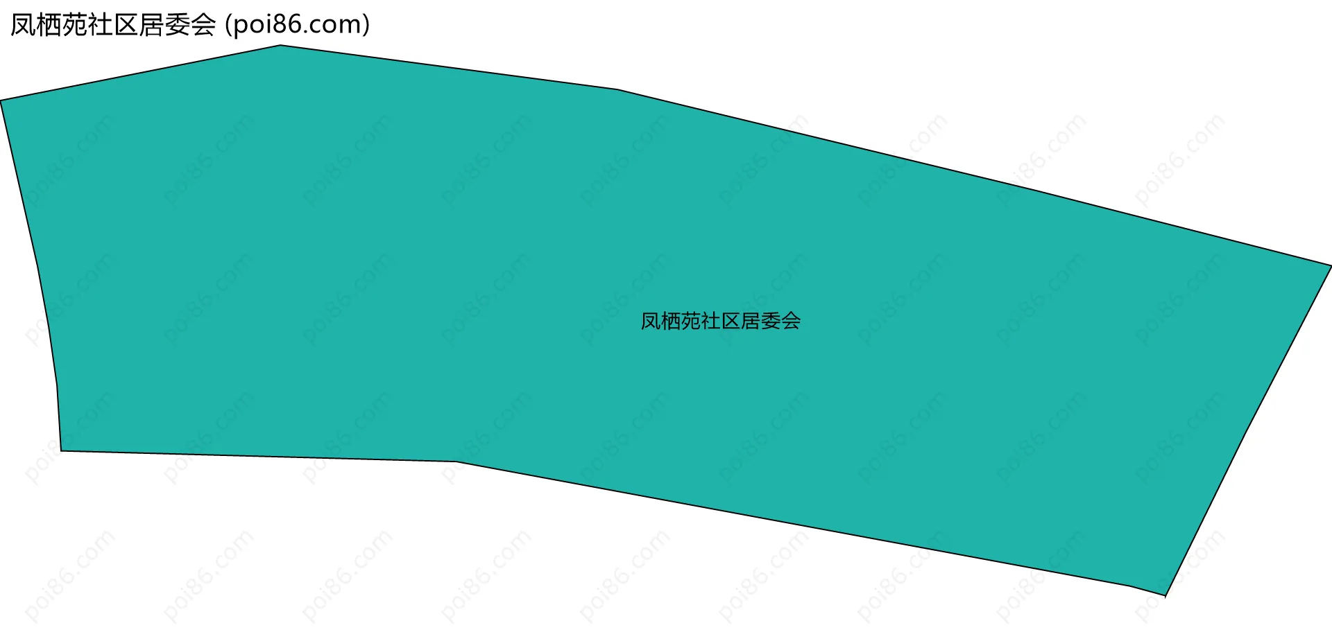 凤栖苑社区居委会边界地图