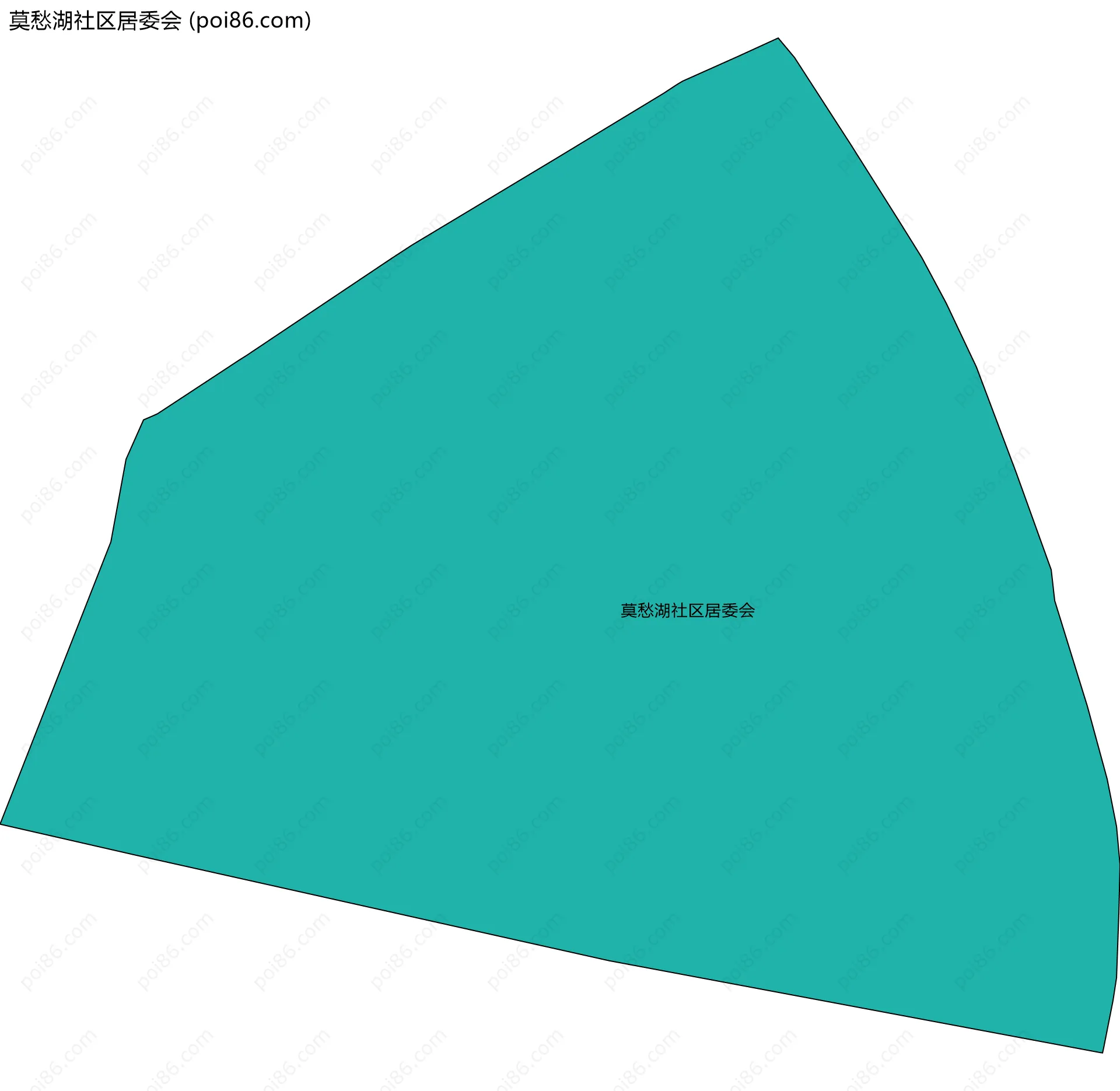 莫愁湖社区居委会边界地图