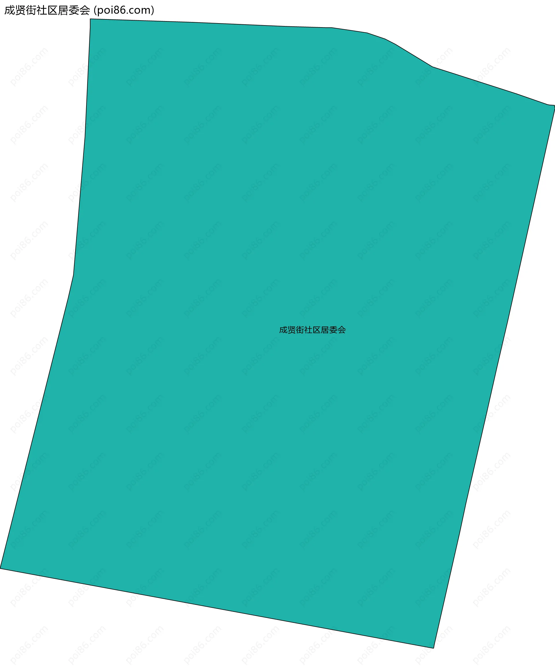 成贤街社区居委会边界地图