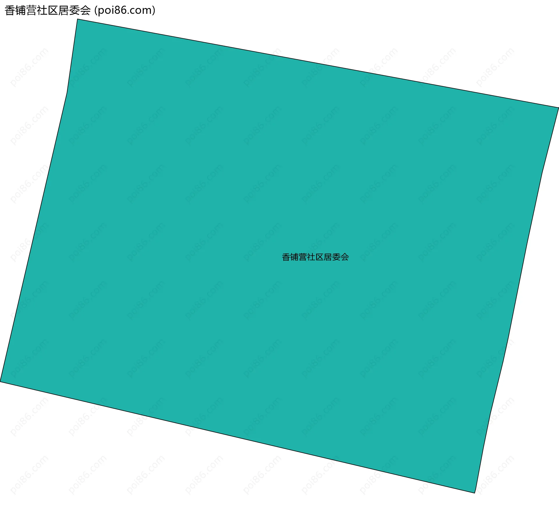 香铺营社区居委会边界地图