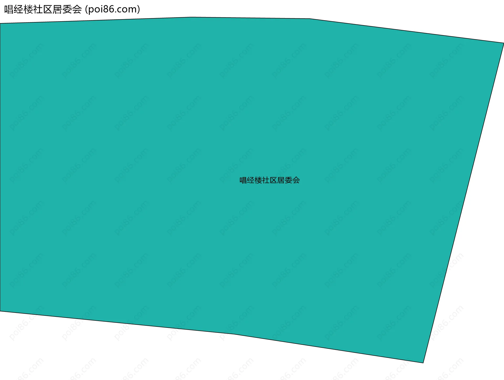 唱经楼社区居委会边界地图