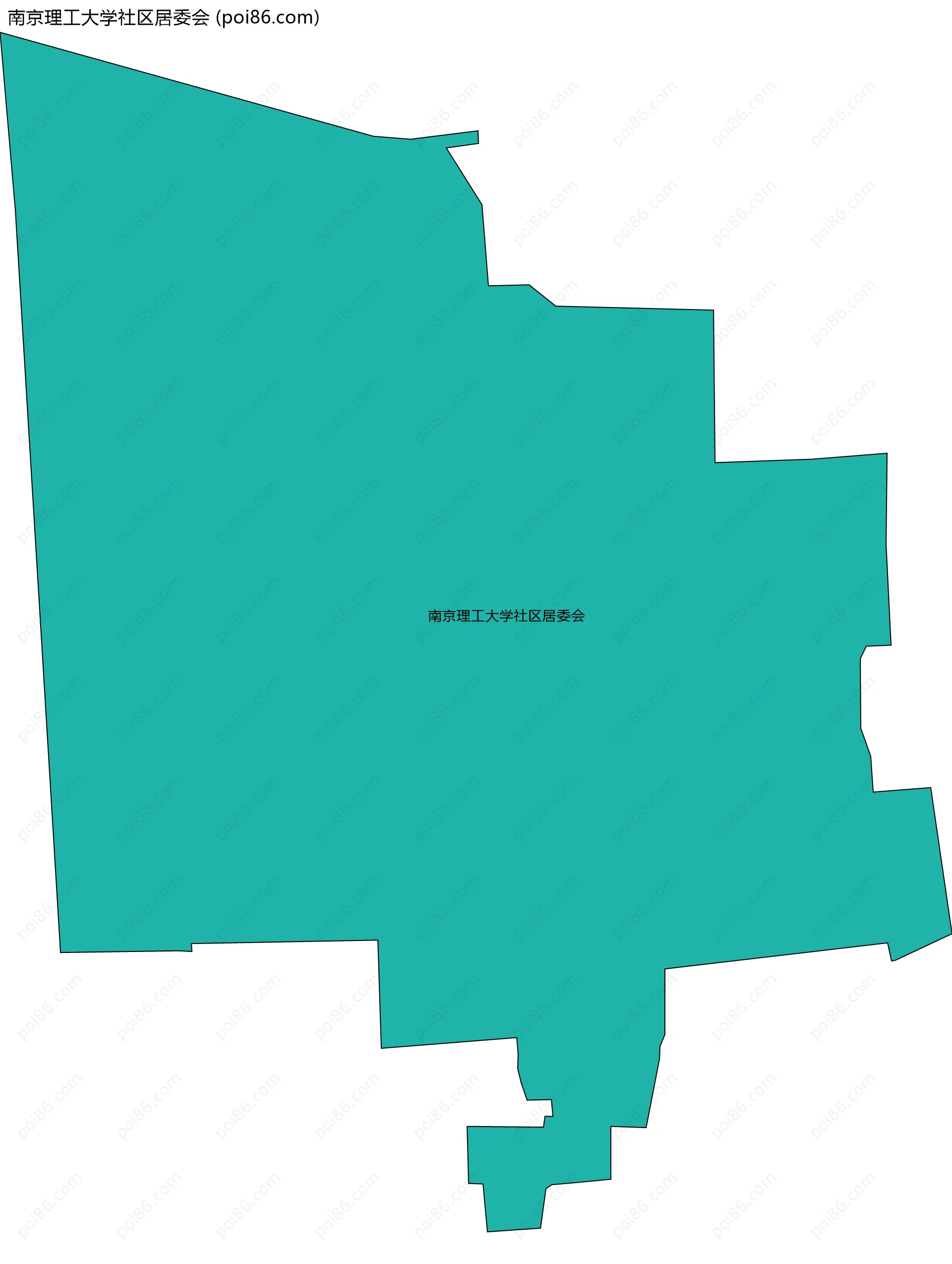 南京理工大学社区居委会边界地图