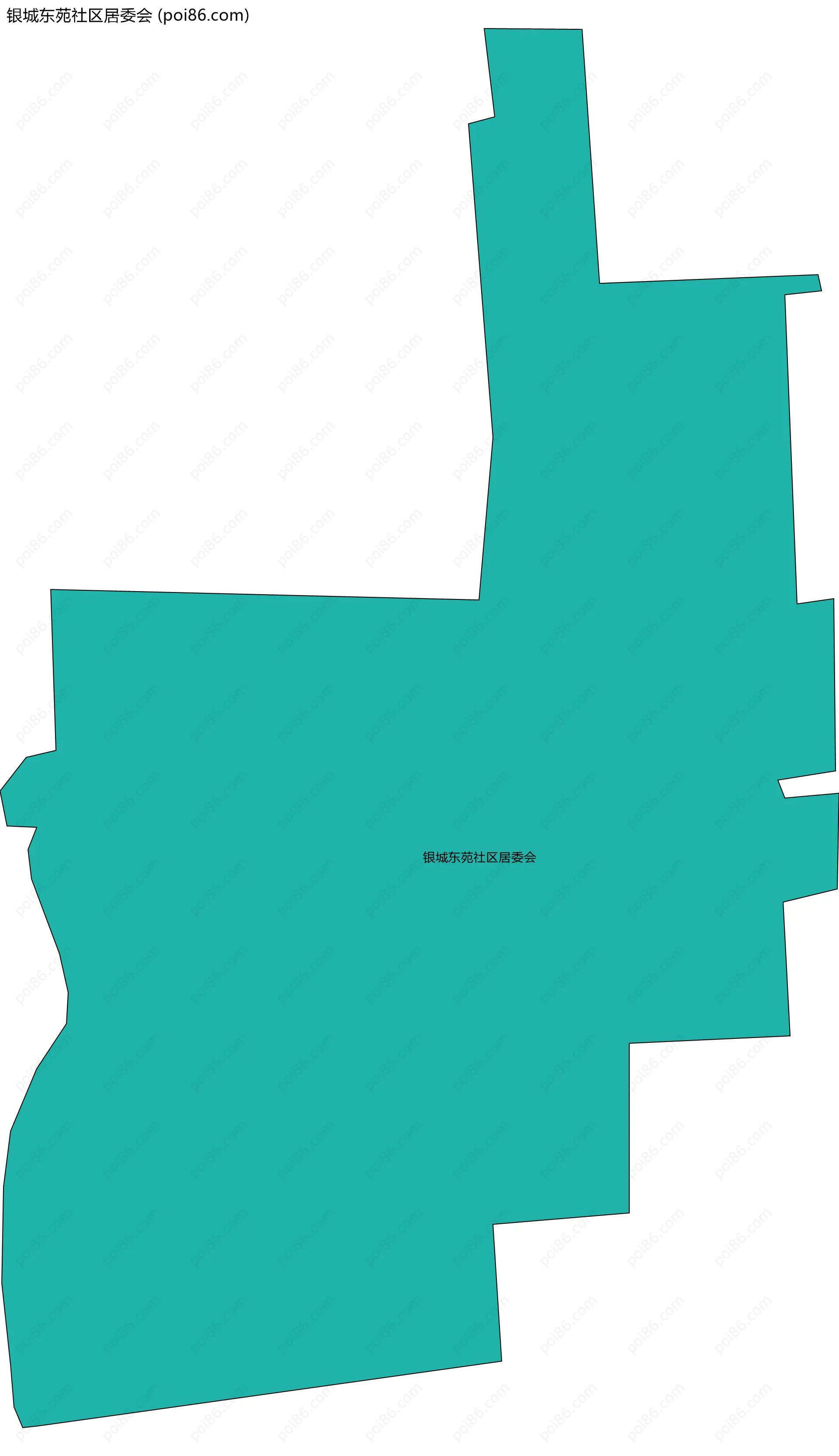 银城东苑社区居委会边界地图