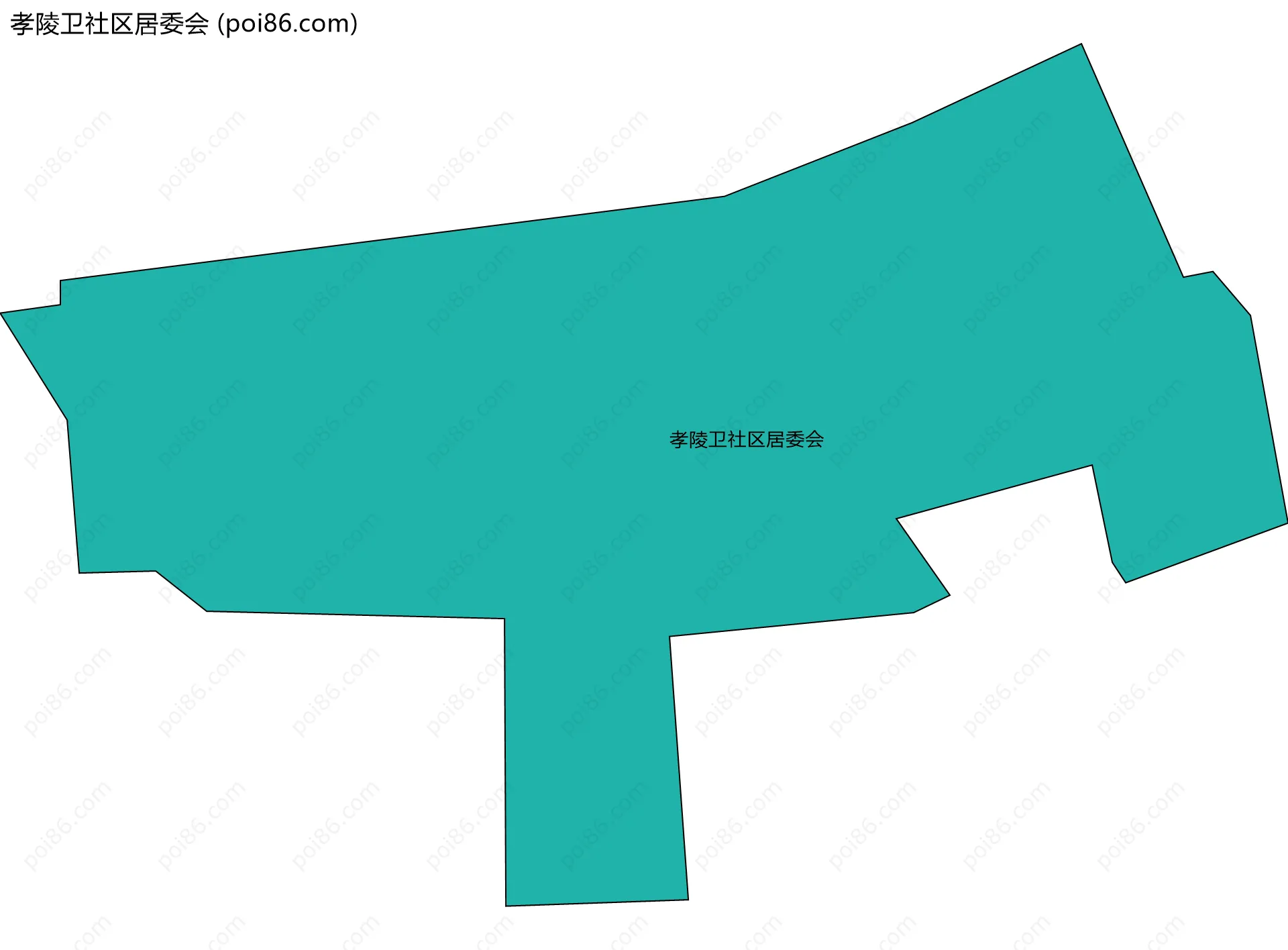 孝陵卫社区居委会边界地图