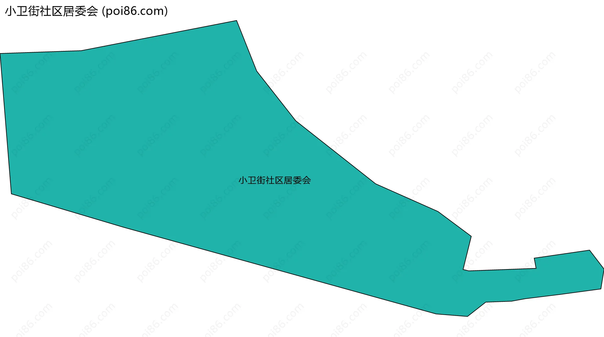 小卫街社区居委会边界地图