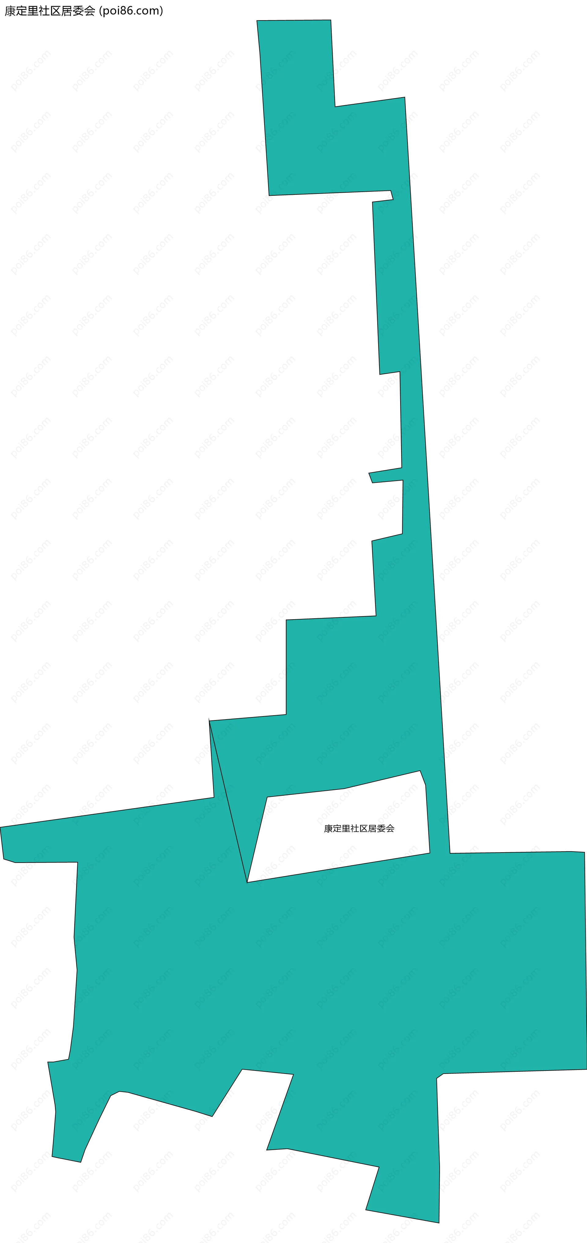 康定里社区居委会边界地图