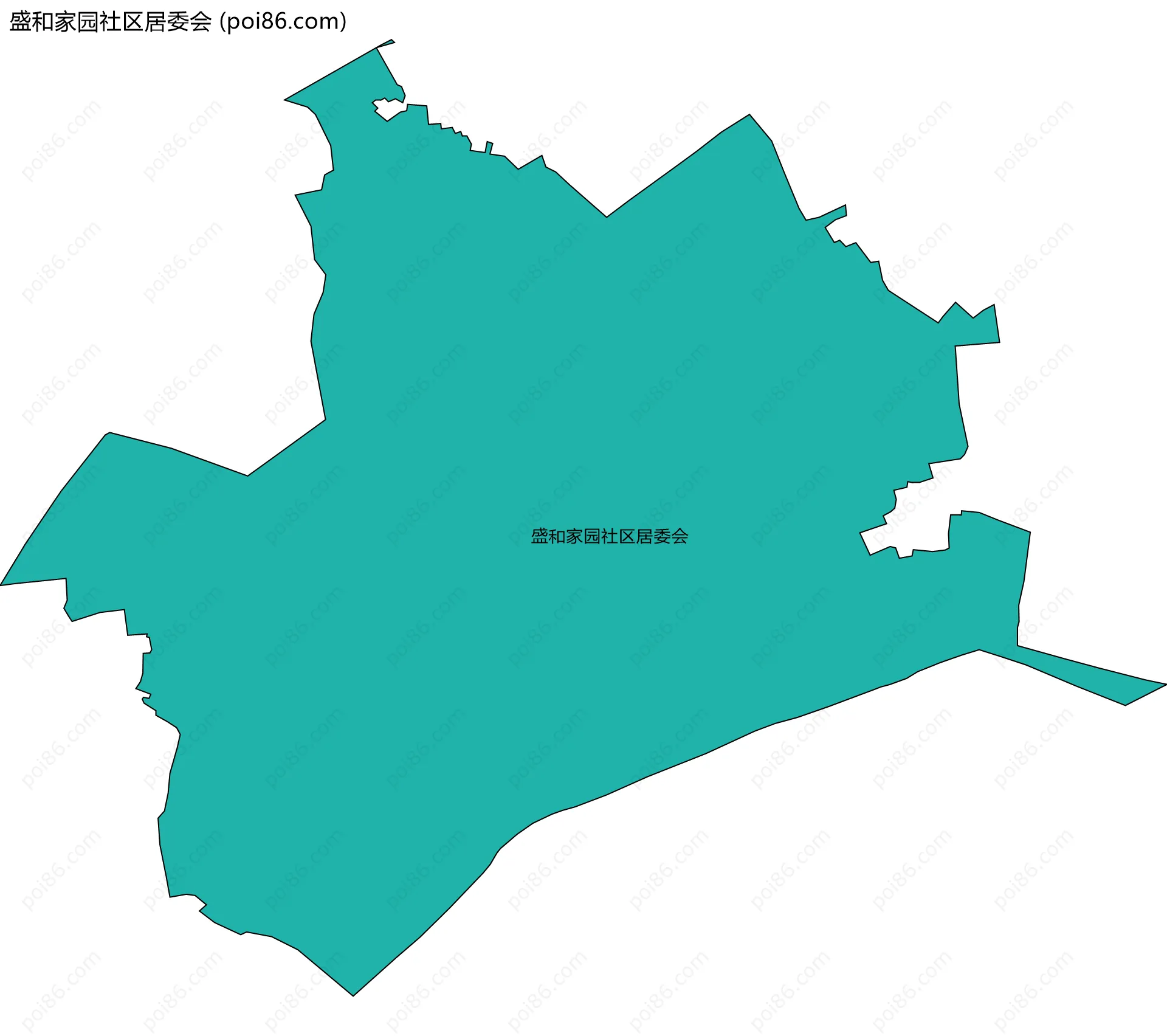 盛和家园社区居委会边界地图