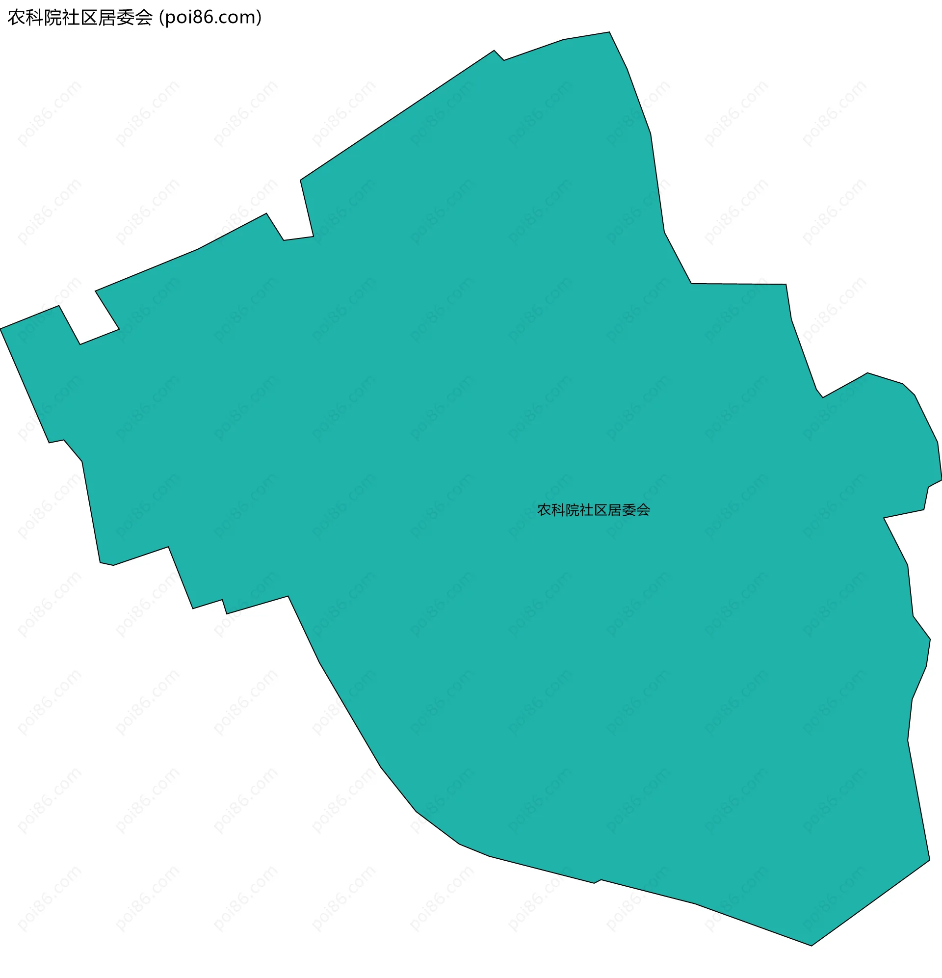 农科院社区居委会边界地图