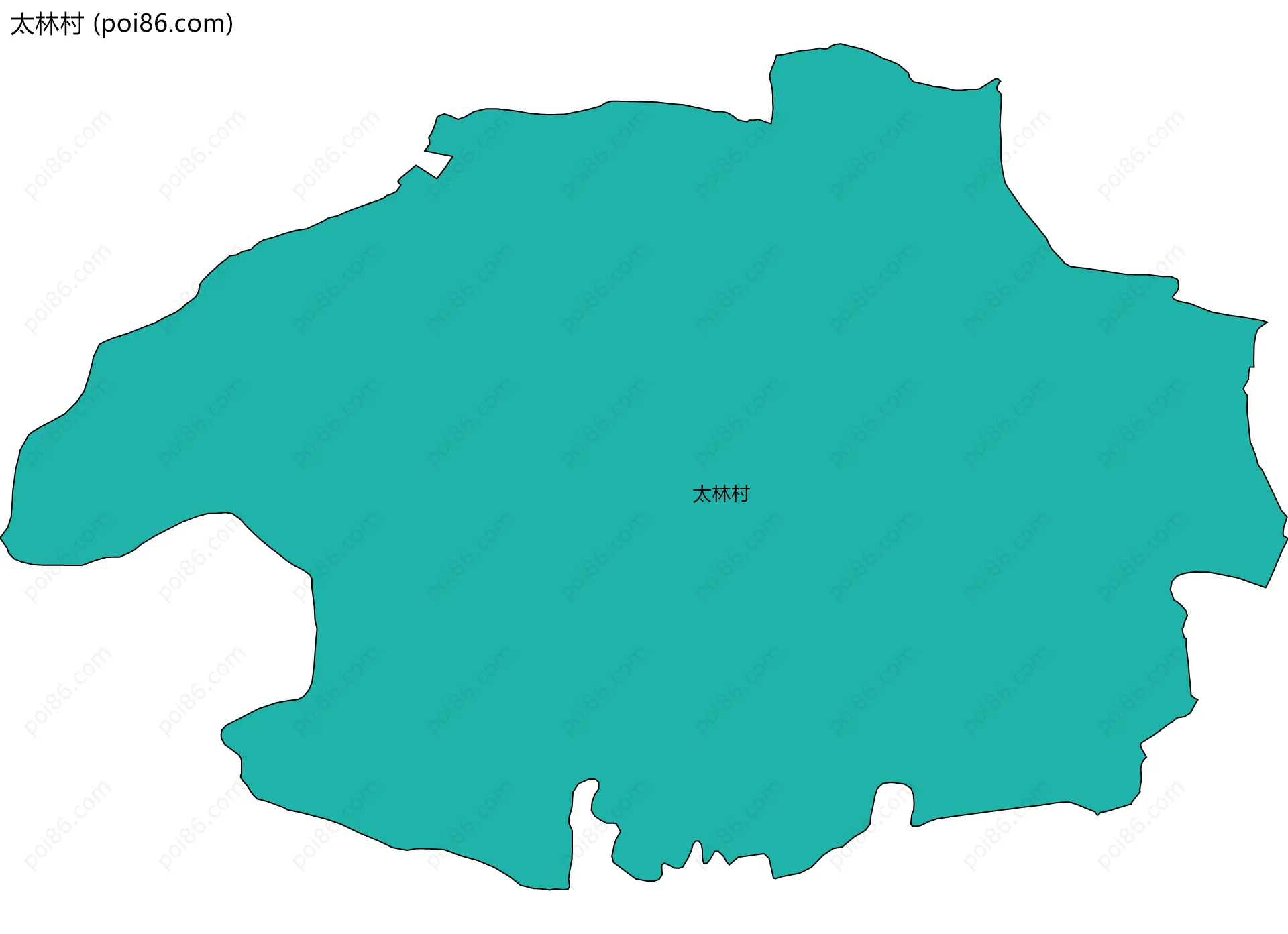 太林村边界地图