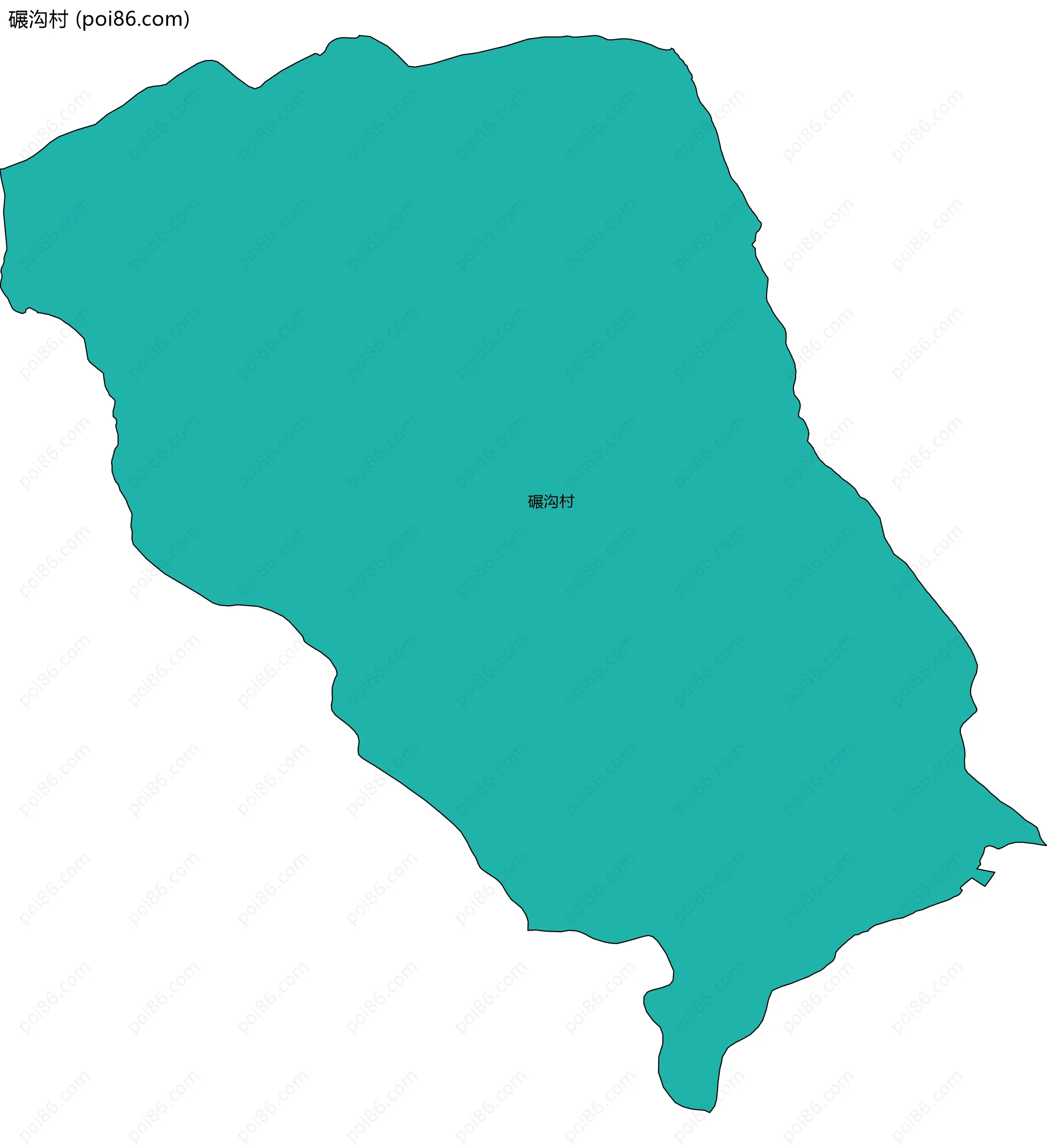 碾沟村边界地图