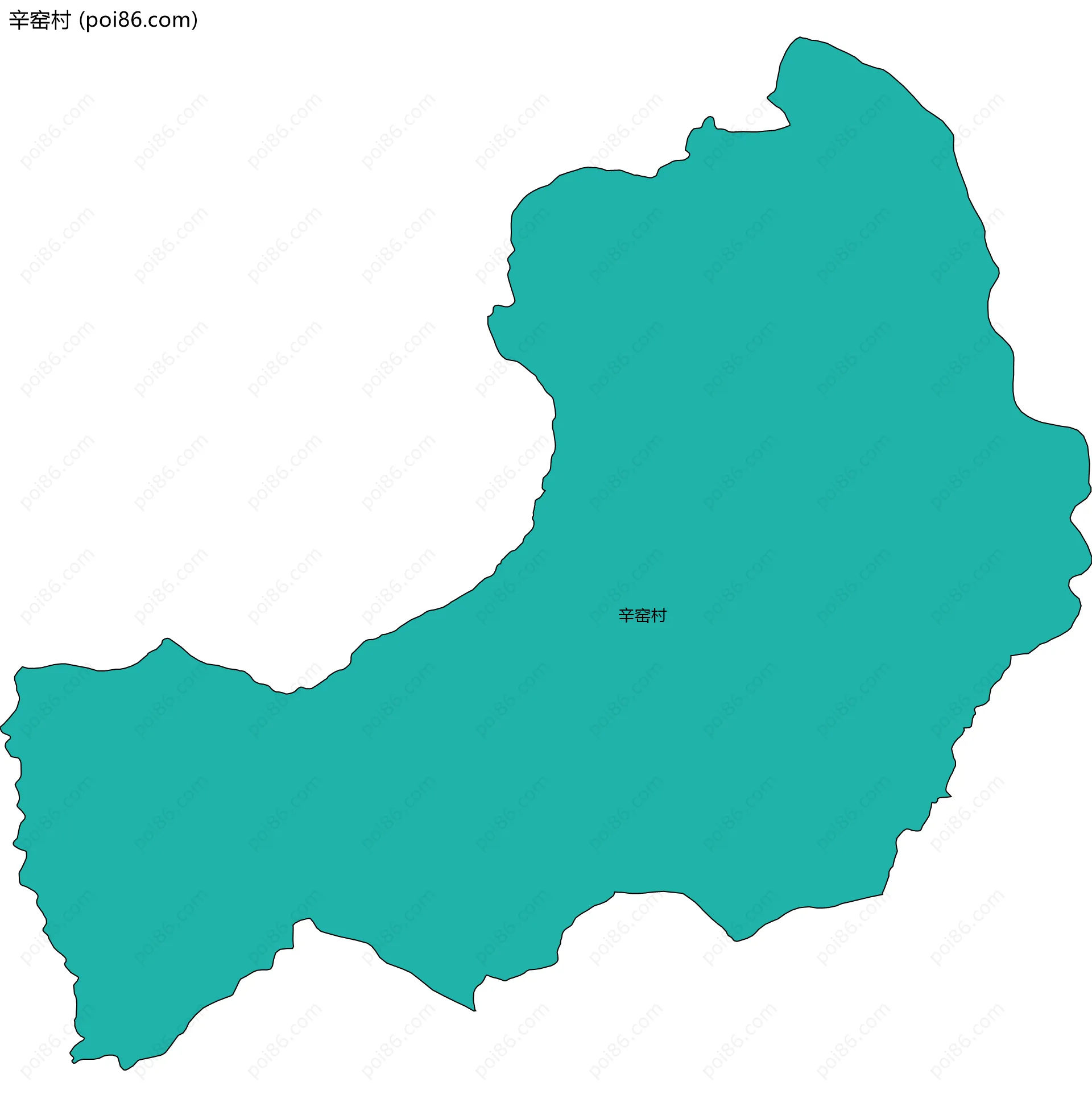 辛窑村边界地图