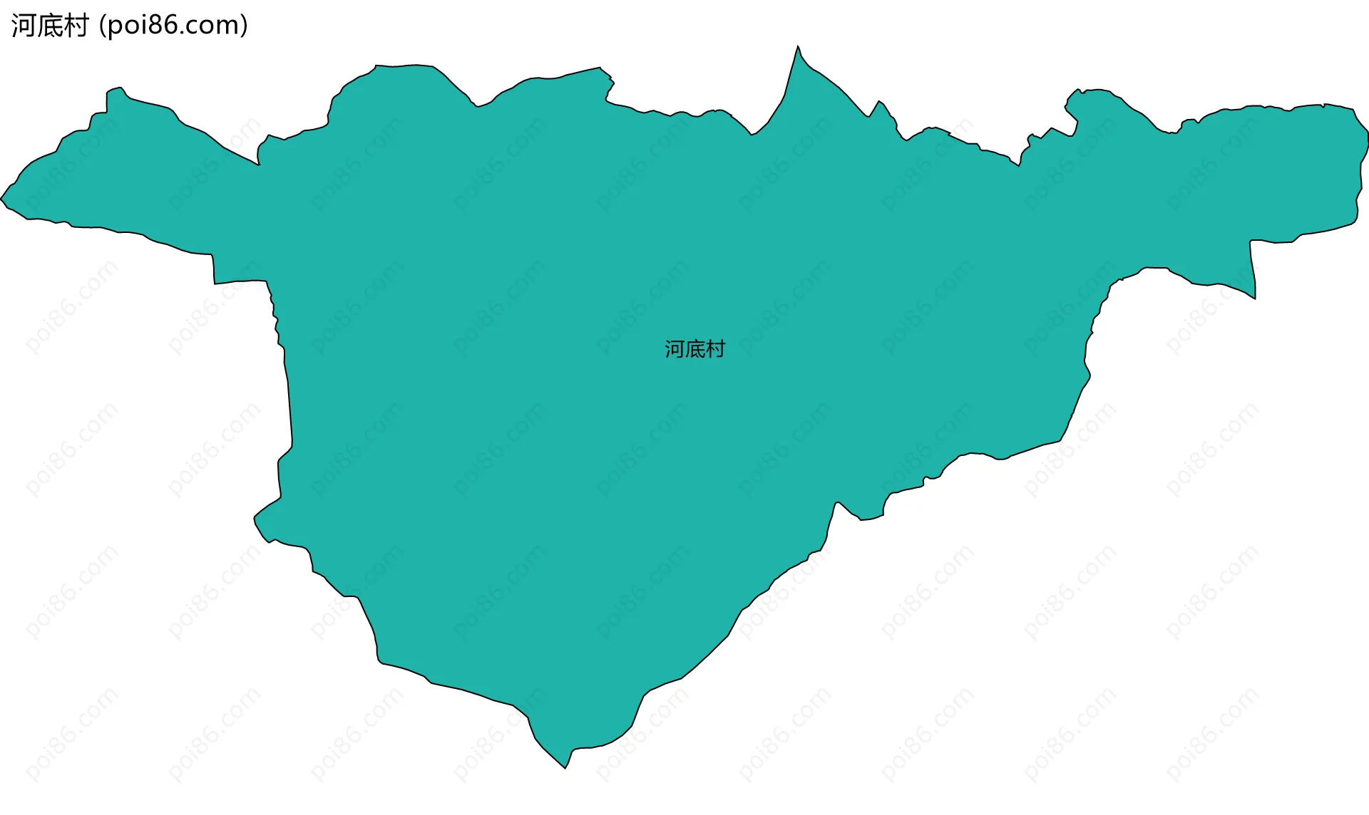 河底村边界地图