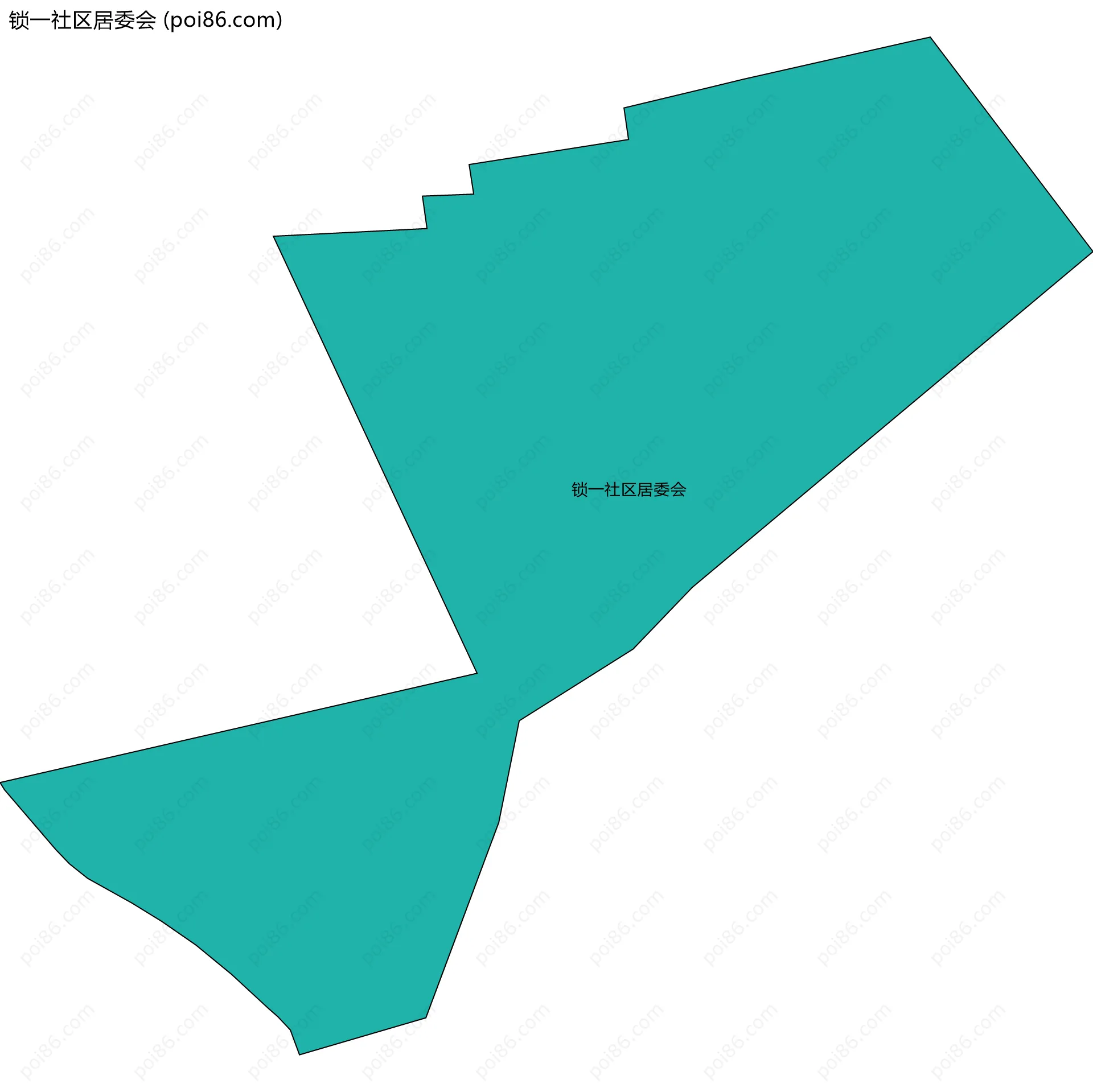 锁一社区居委会边界地图