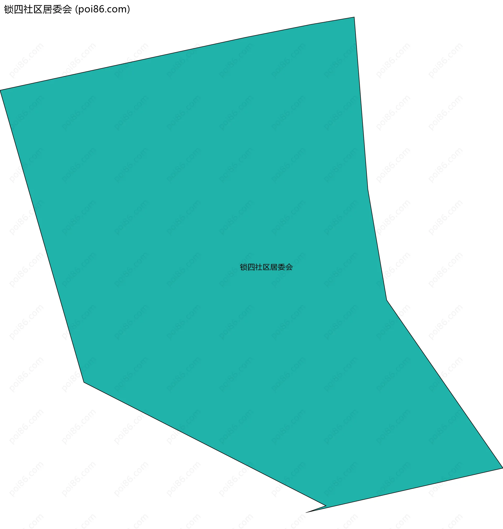 锁四社区居委会边界地图