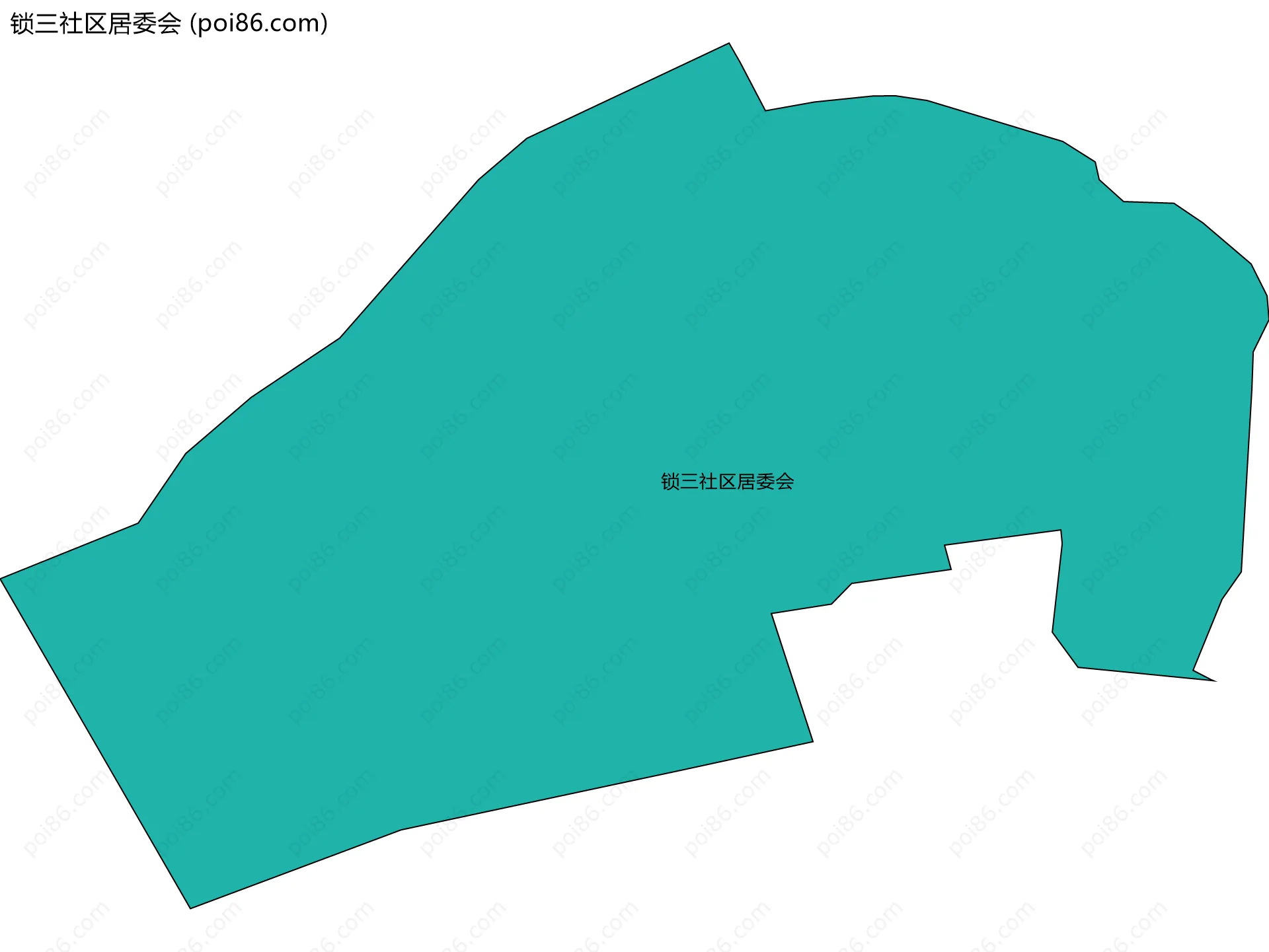 锁三社区居委会边界地图