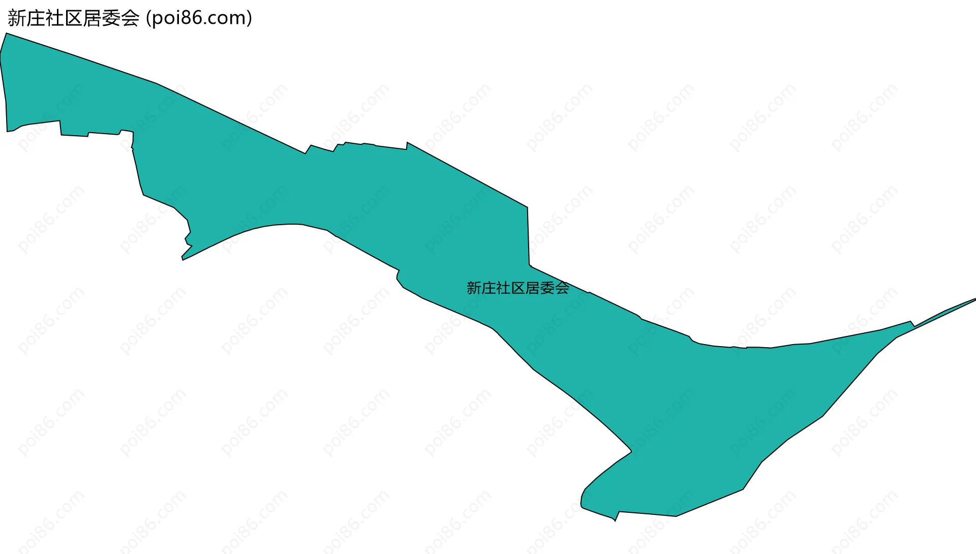 新庄社区居委会边界地图