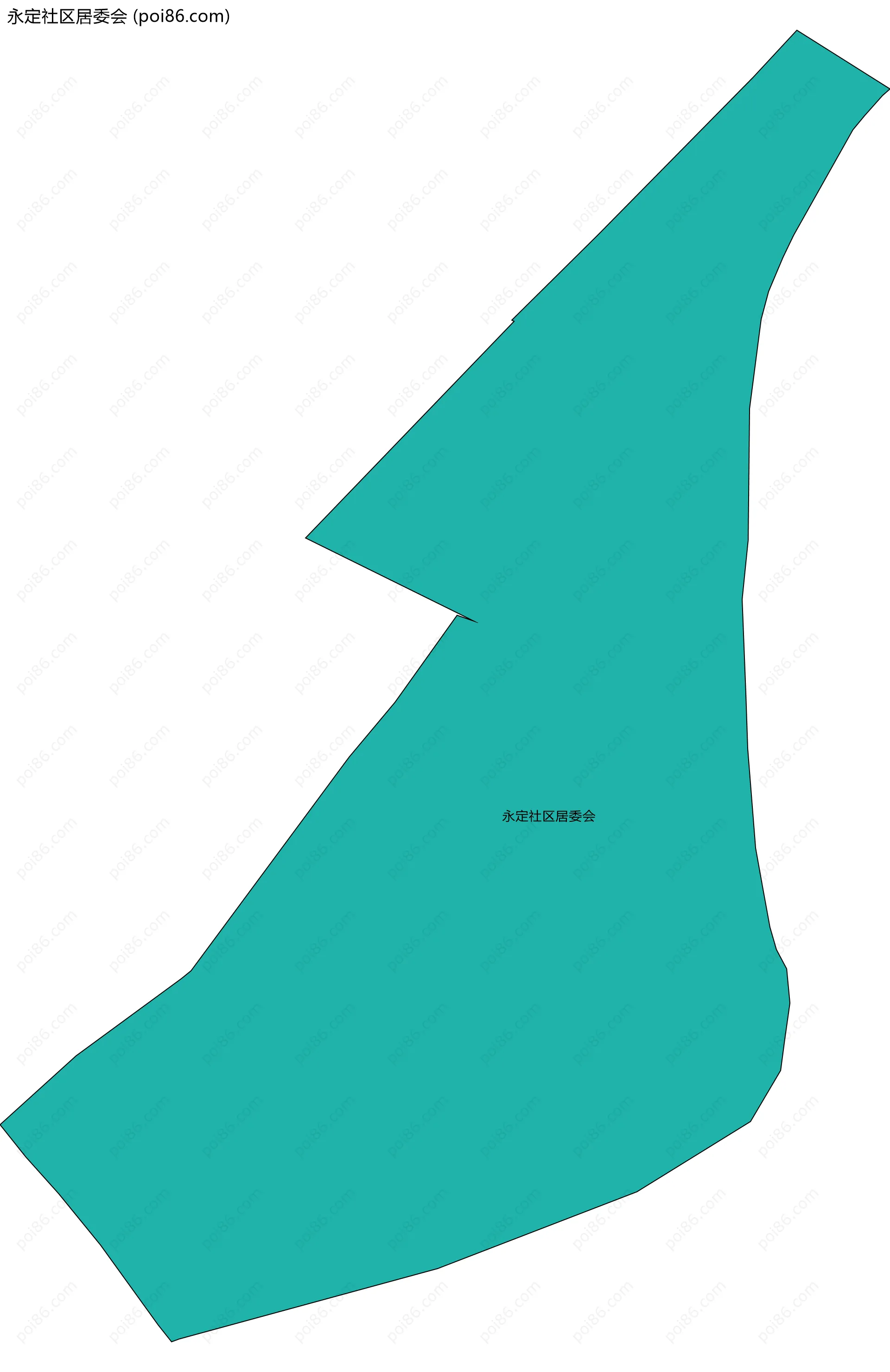 永定社区居委会边界地图