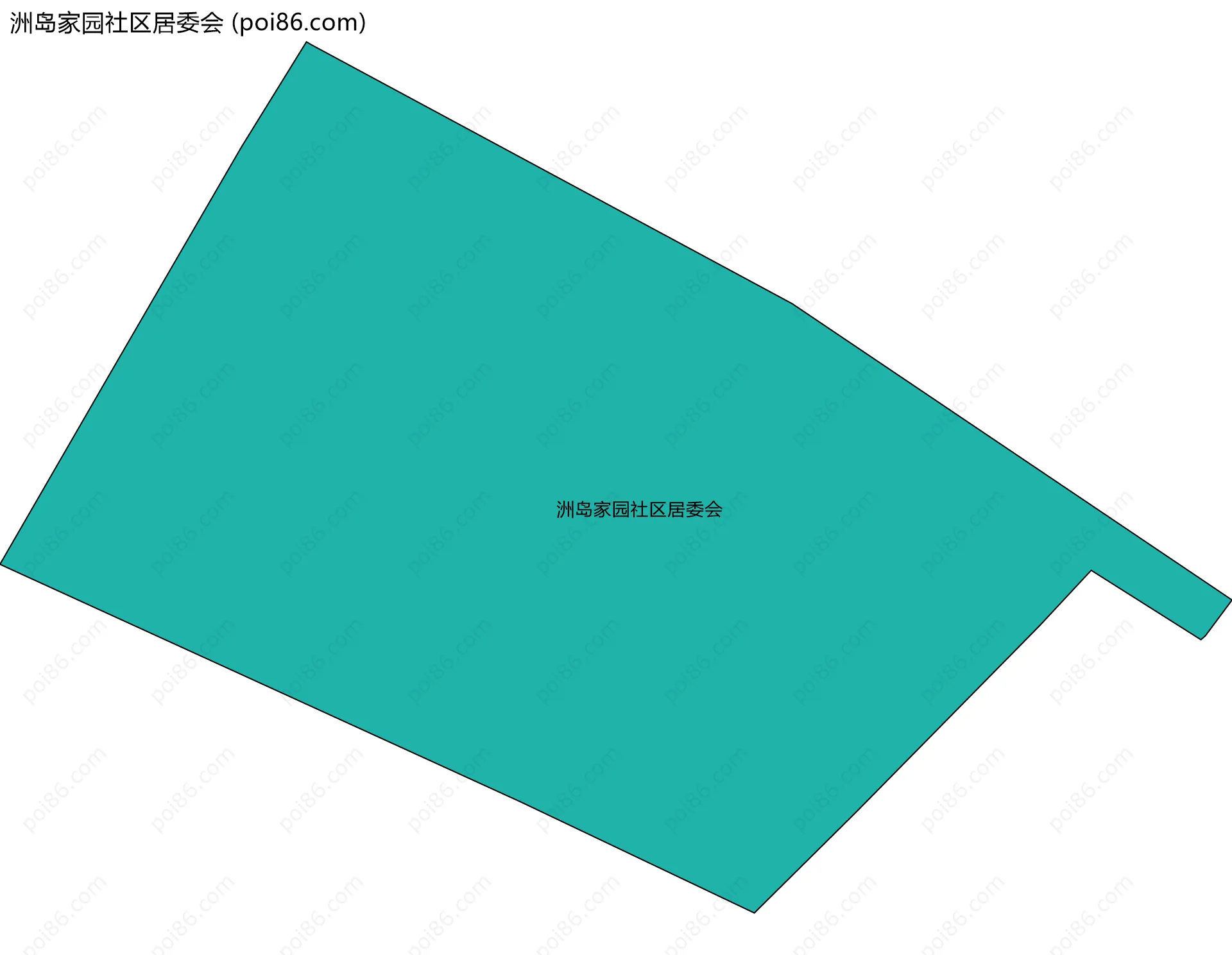 洲岛家园社区居委会边界地图
