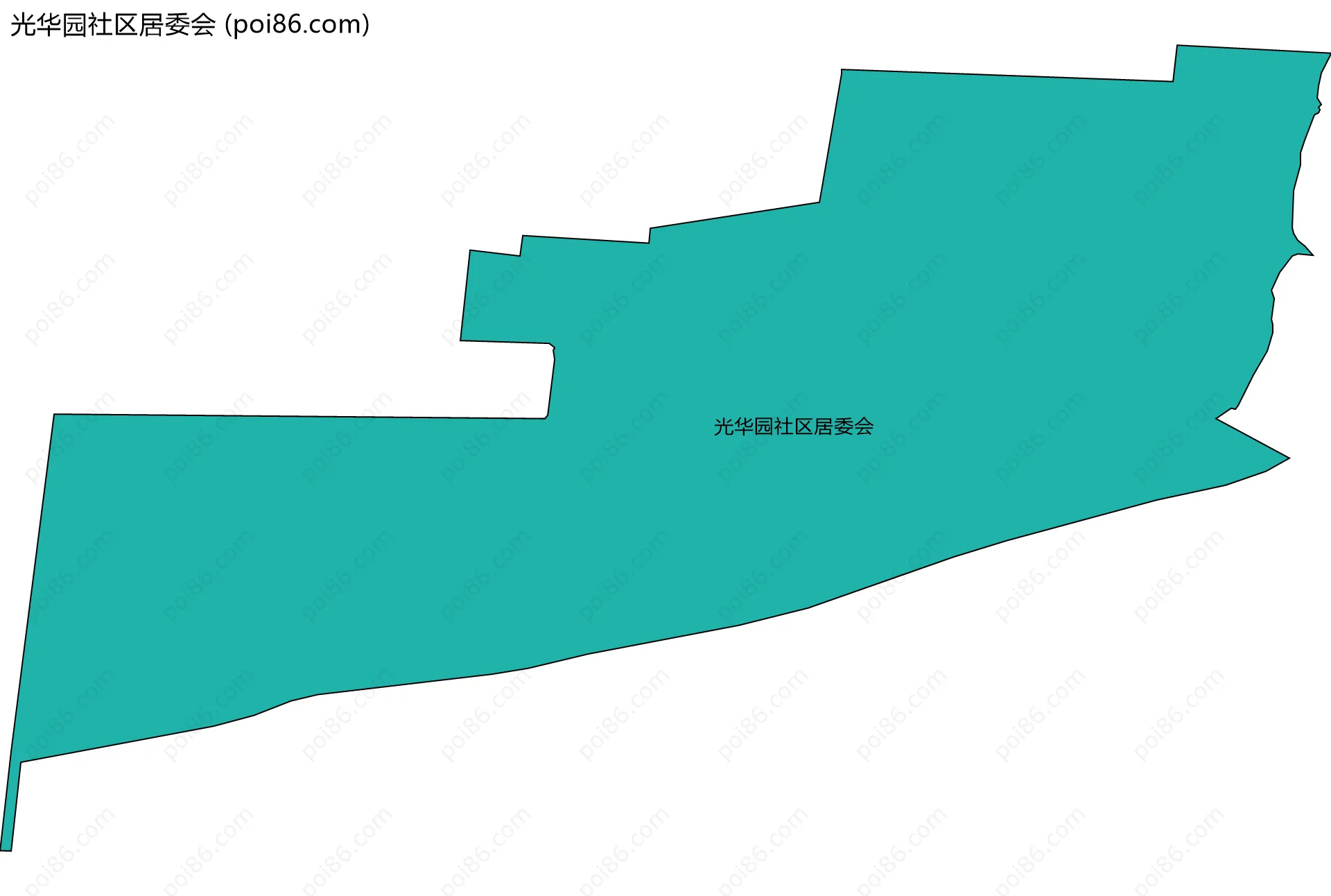 光华园社区居委会边界地图