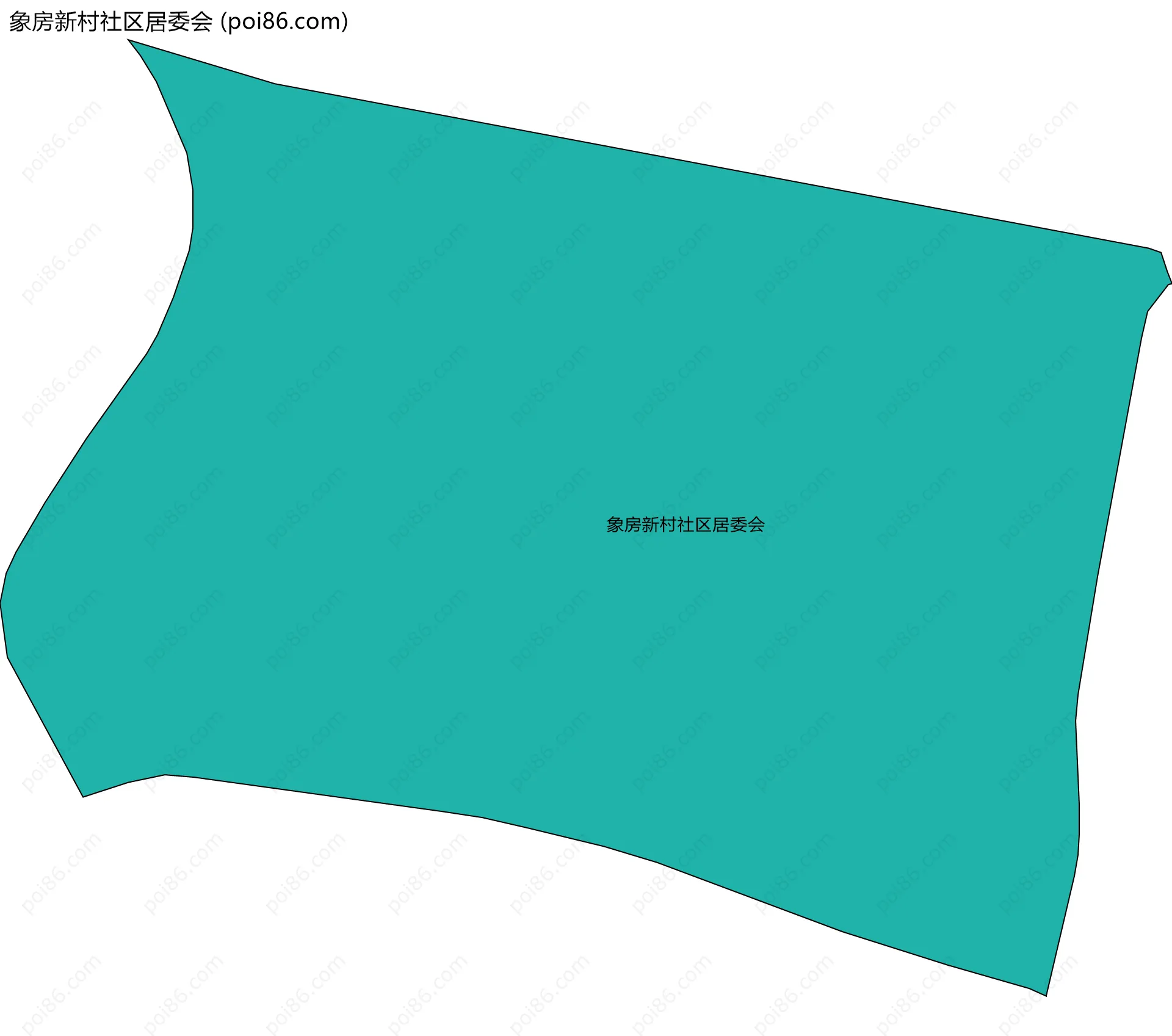 象房新村社区居委会边界地图