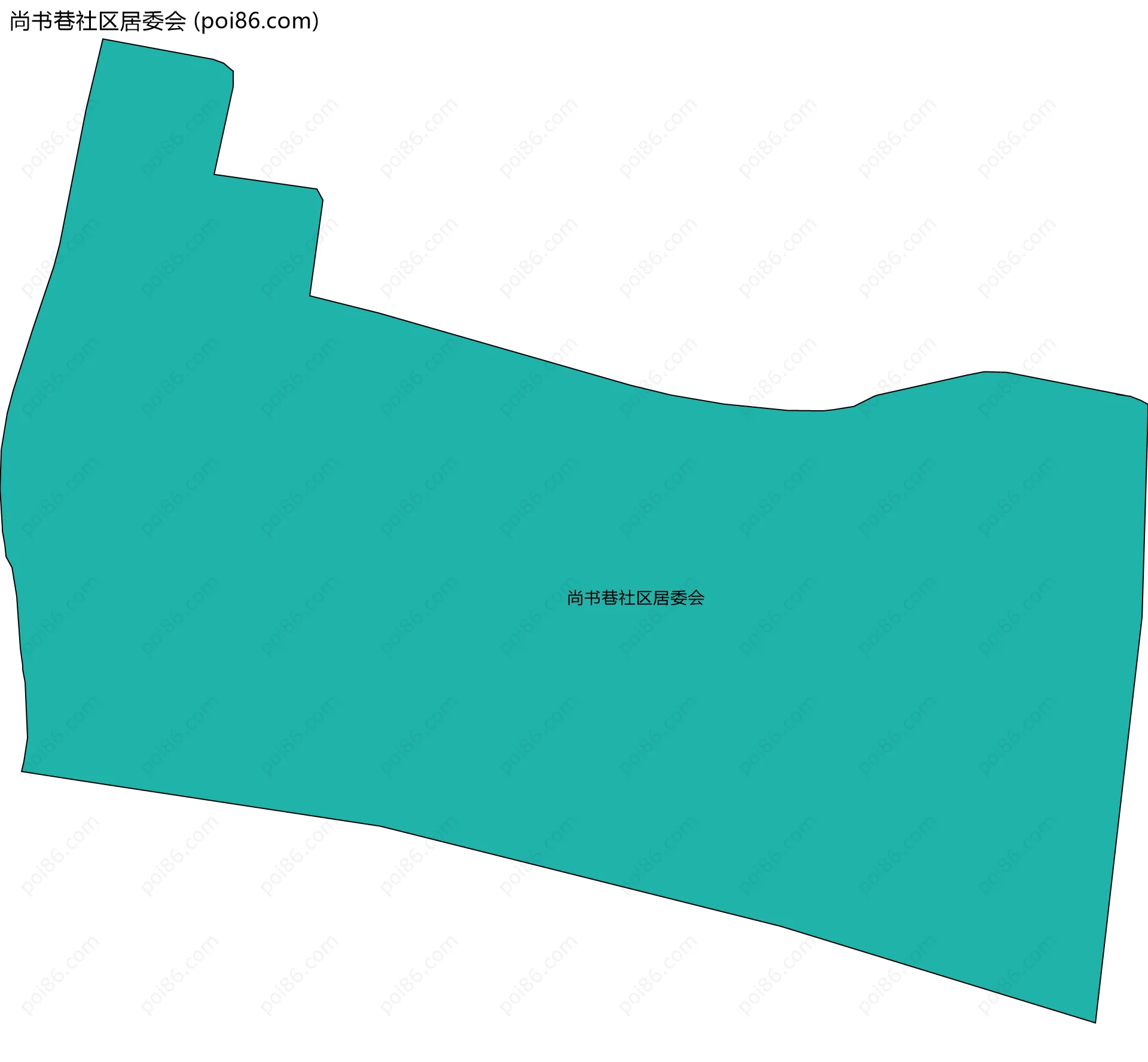 尚书巷社区居委会边界地图