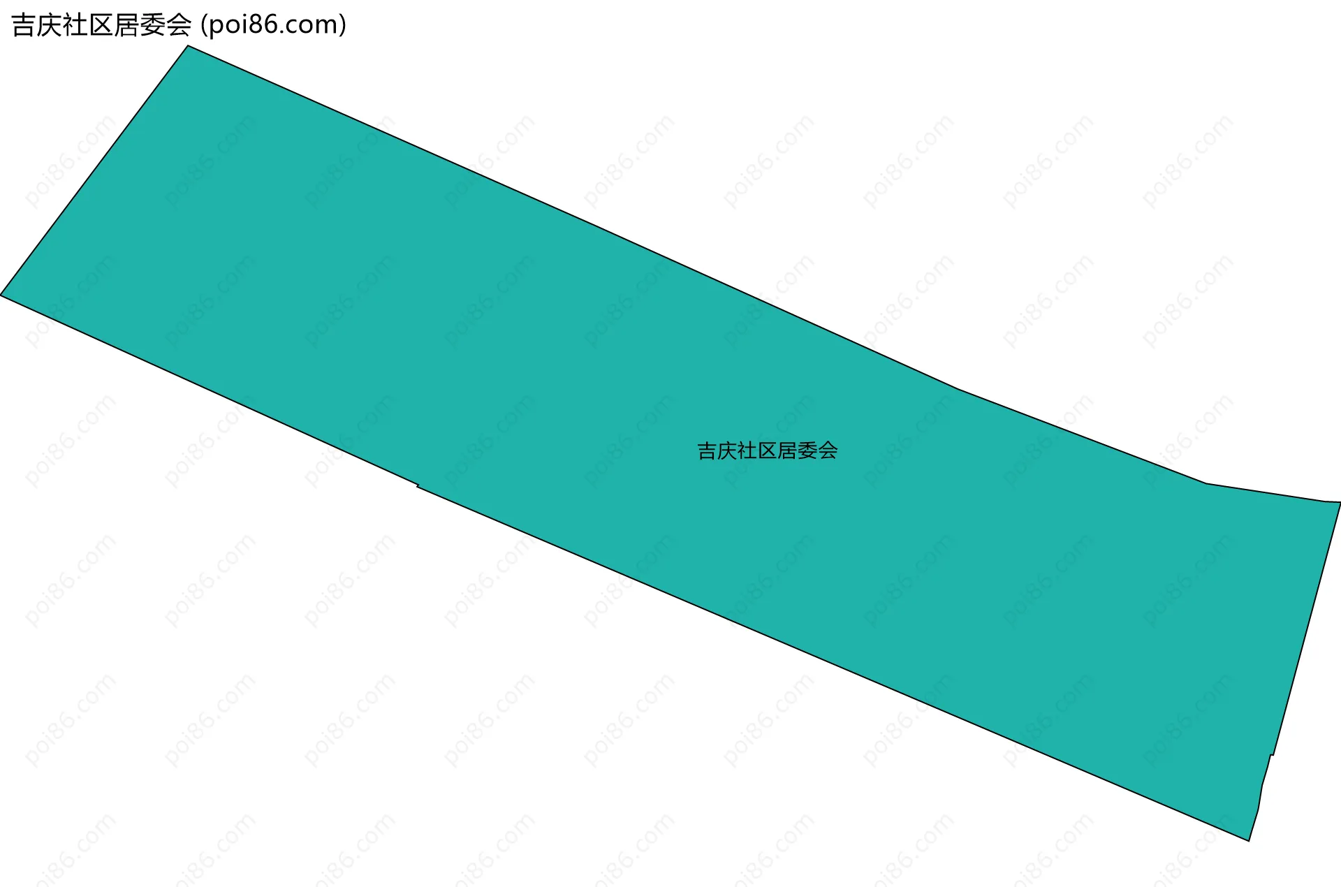 吉庆社区居委会边界地图