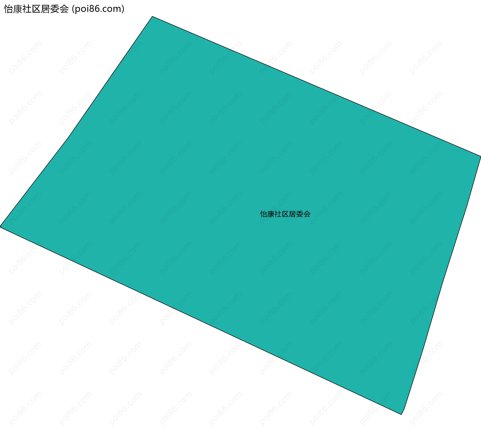 怡康社区居委会边界地图