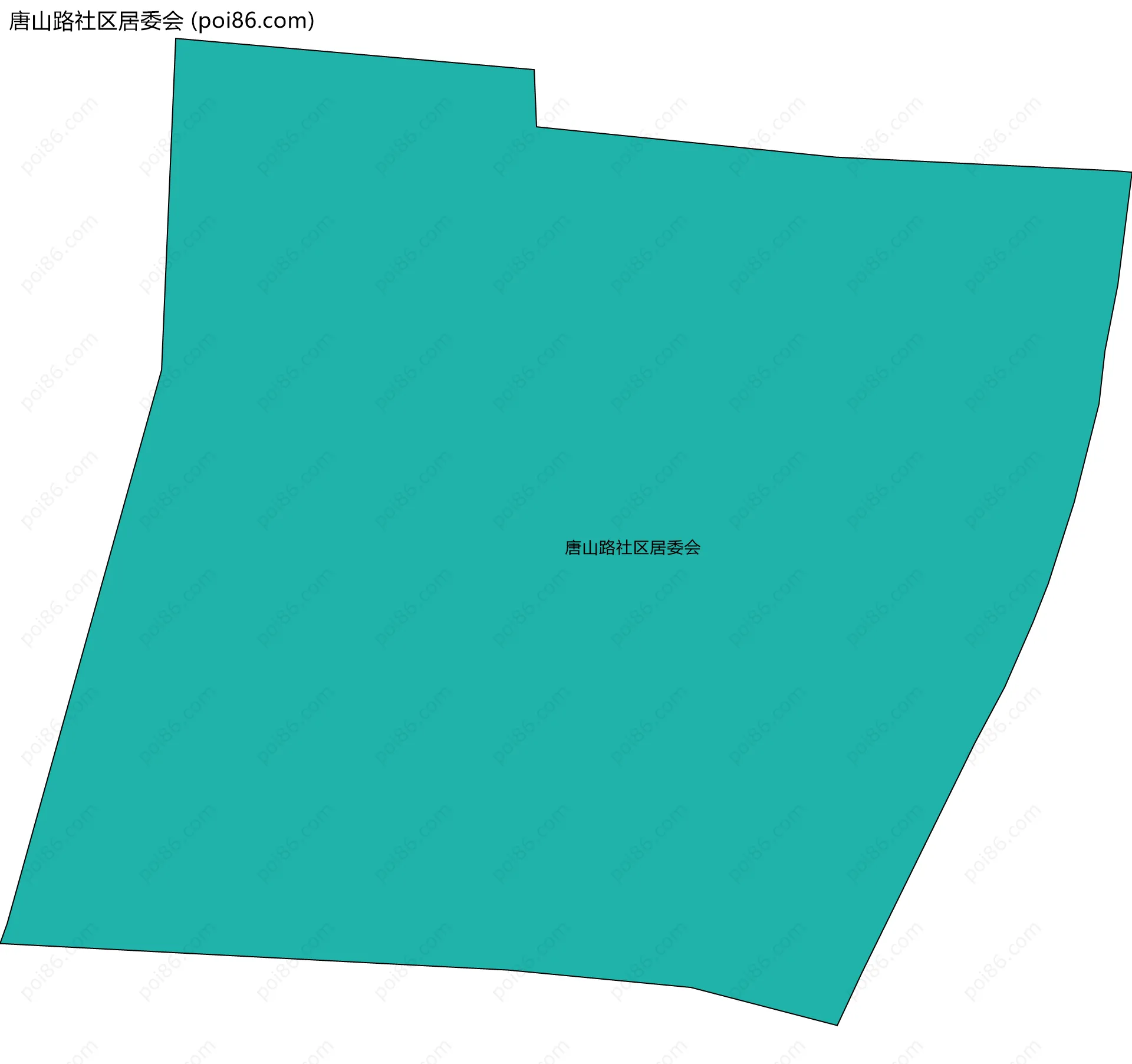 唐山路社区居委会边界地图