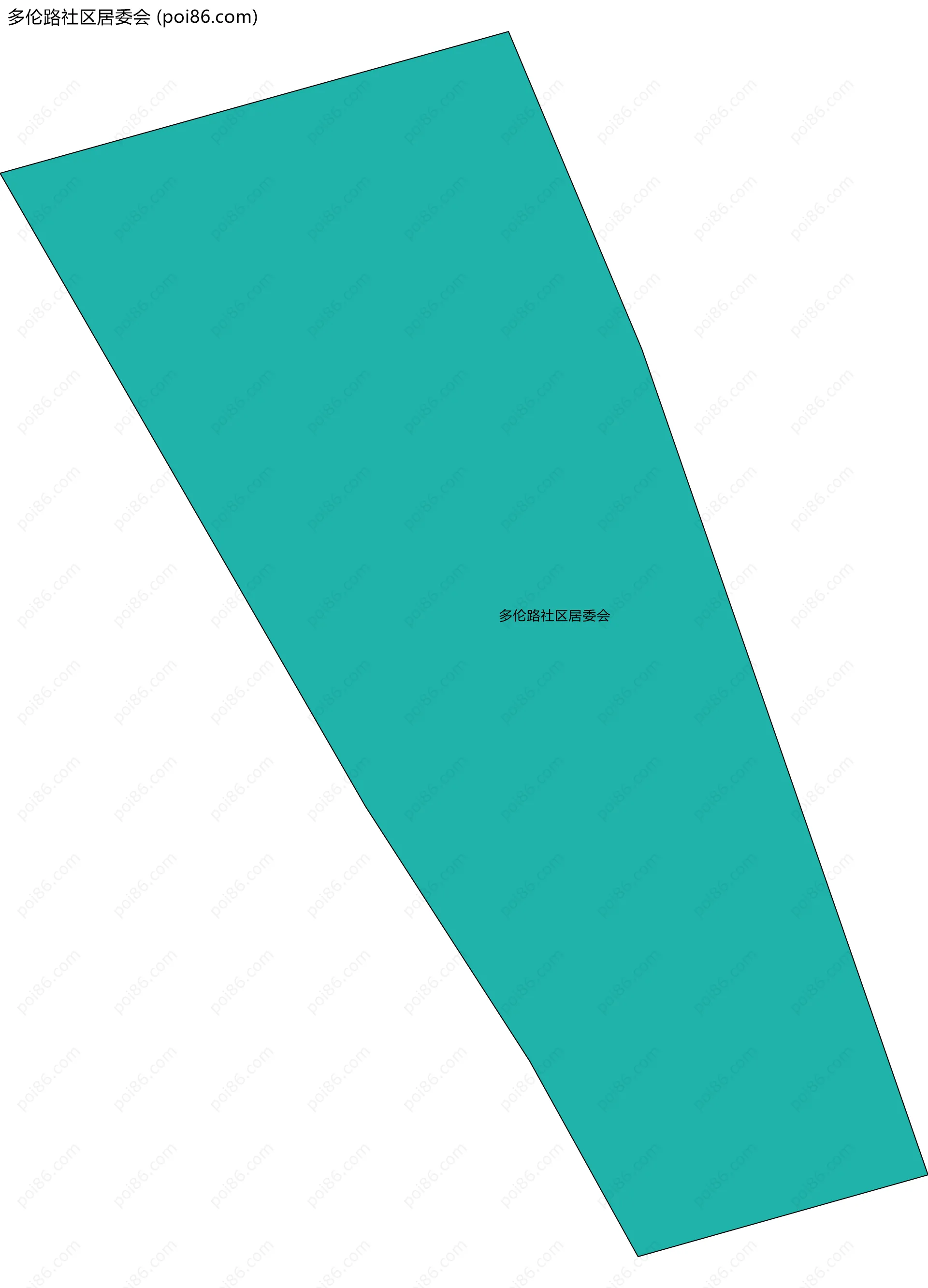 多伦路社区居委会边界地图