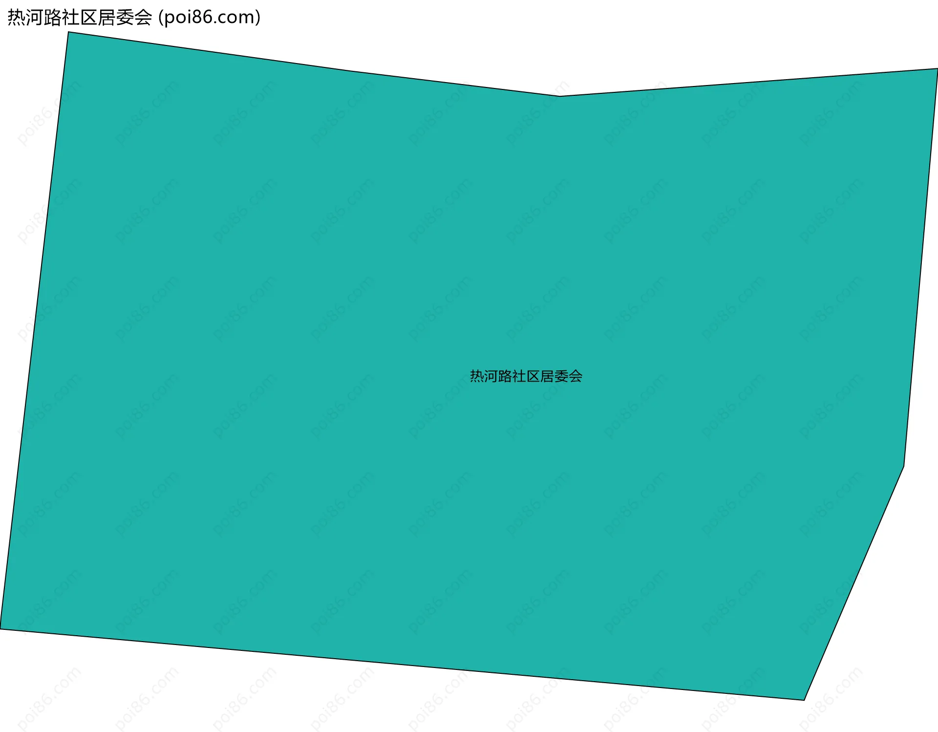 热河路社区居委会边界地图