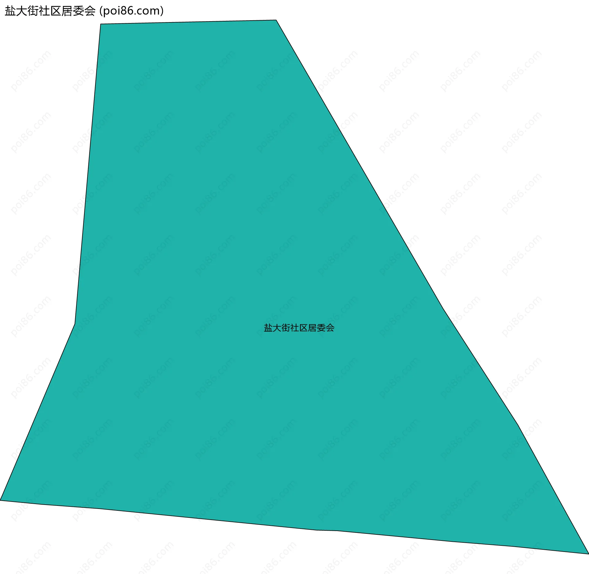 盐大街社区居委会边界地图