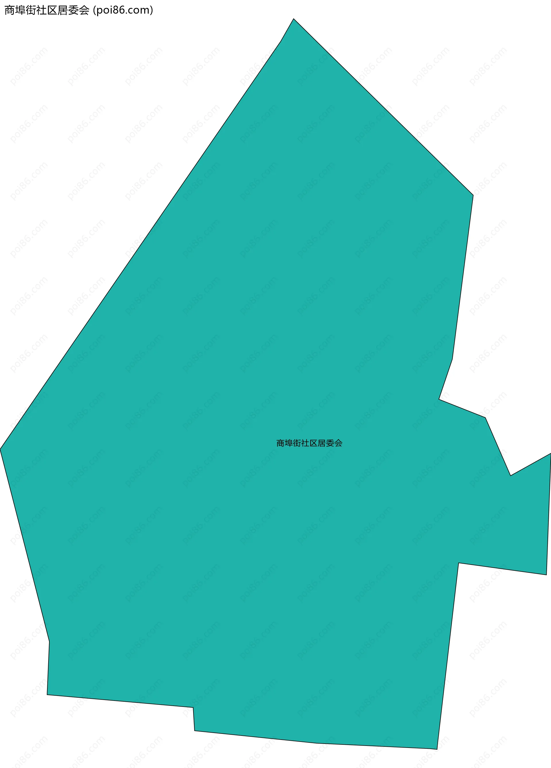 商埠街社区居委会边界地图